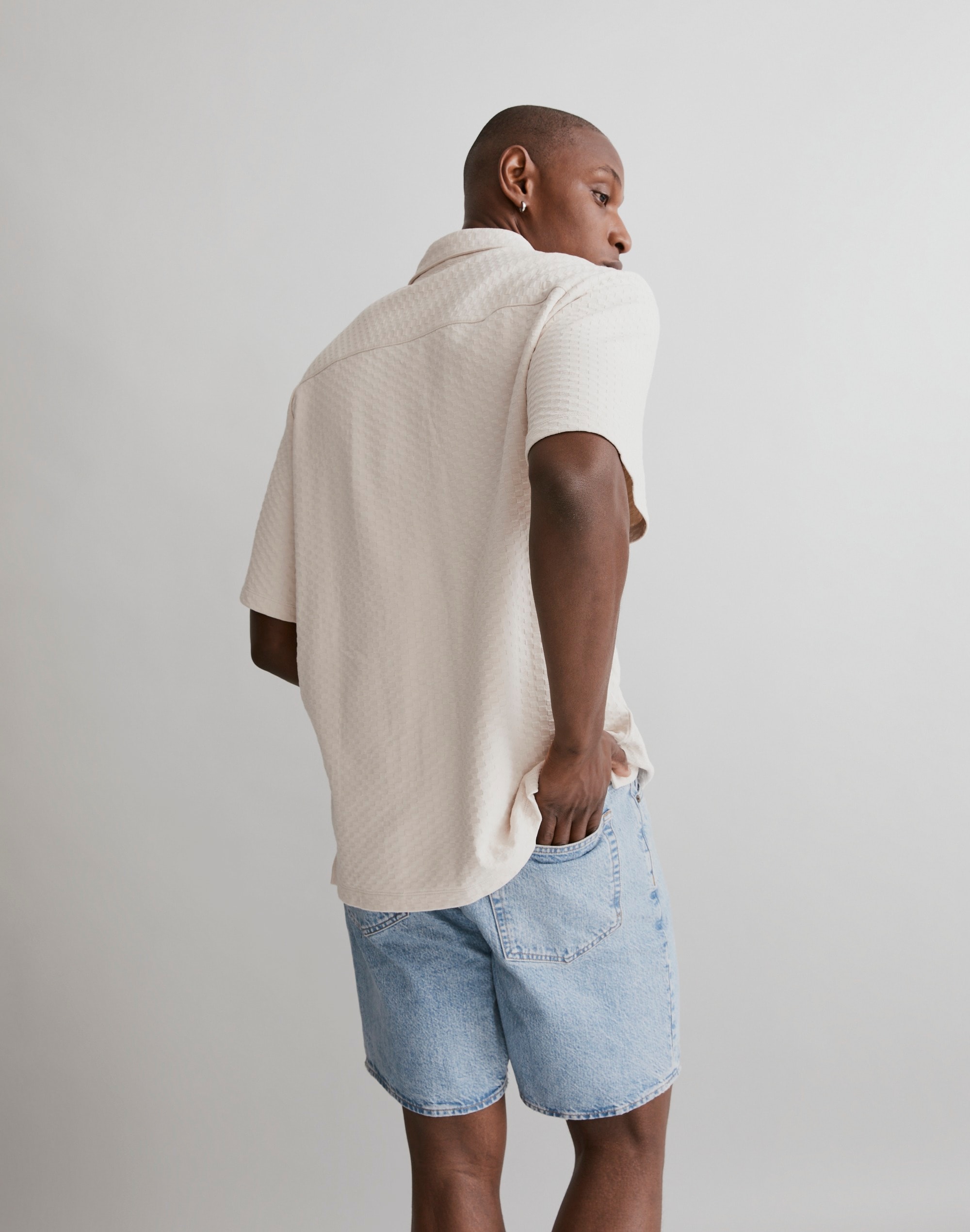 Jacquard Short-Sleeve Shirt