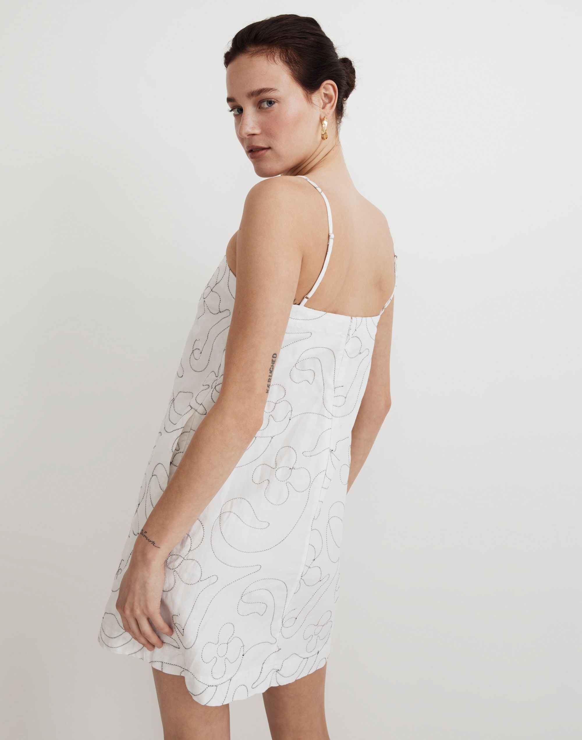 Goldie Mini Dress in 100% Linen