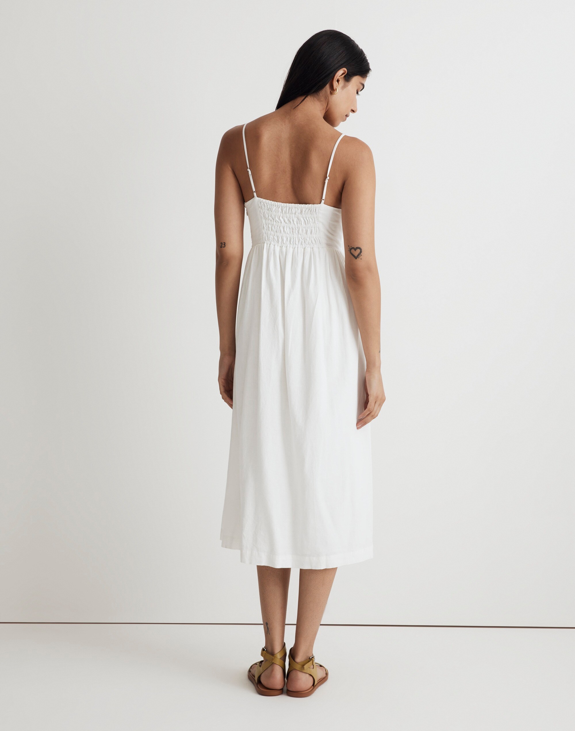 SWEETHEART TIERED ROMANCE WOVEN MIDI DRESS