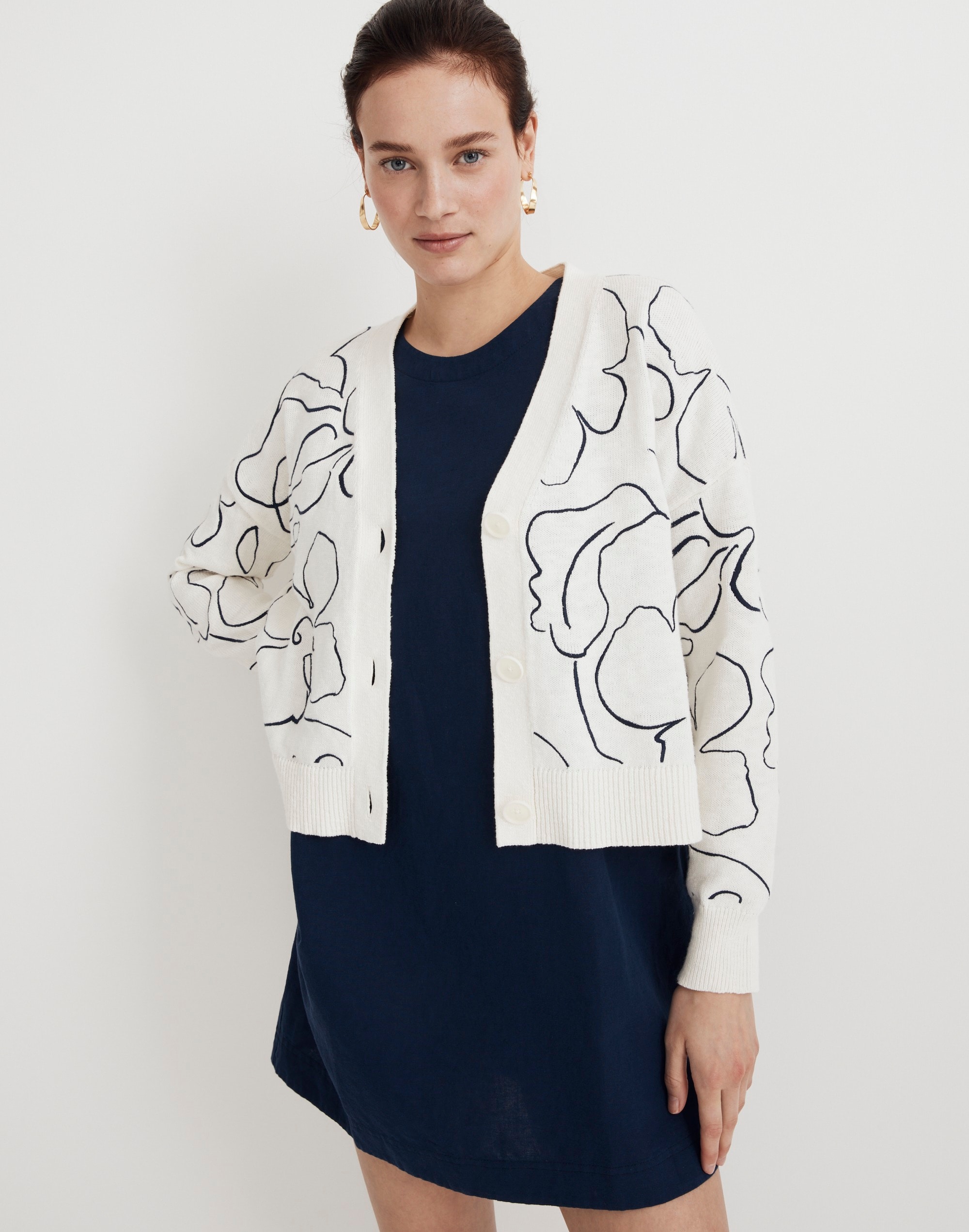 Monogram ladies sweater – Flax Blossom