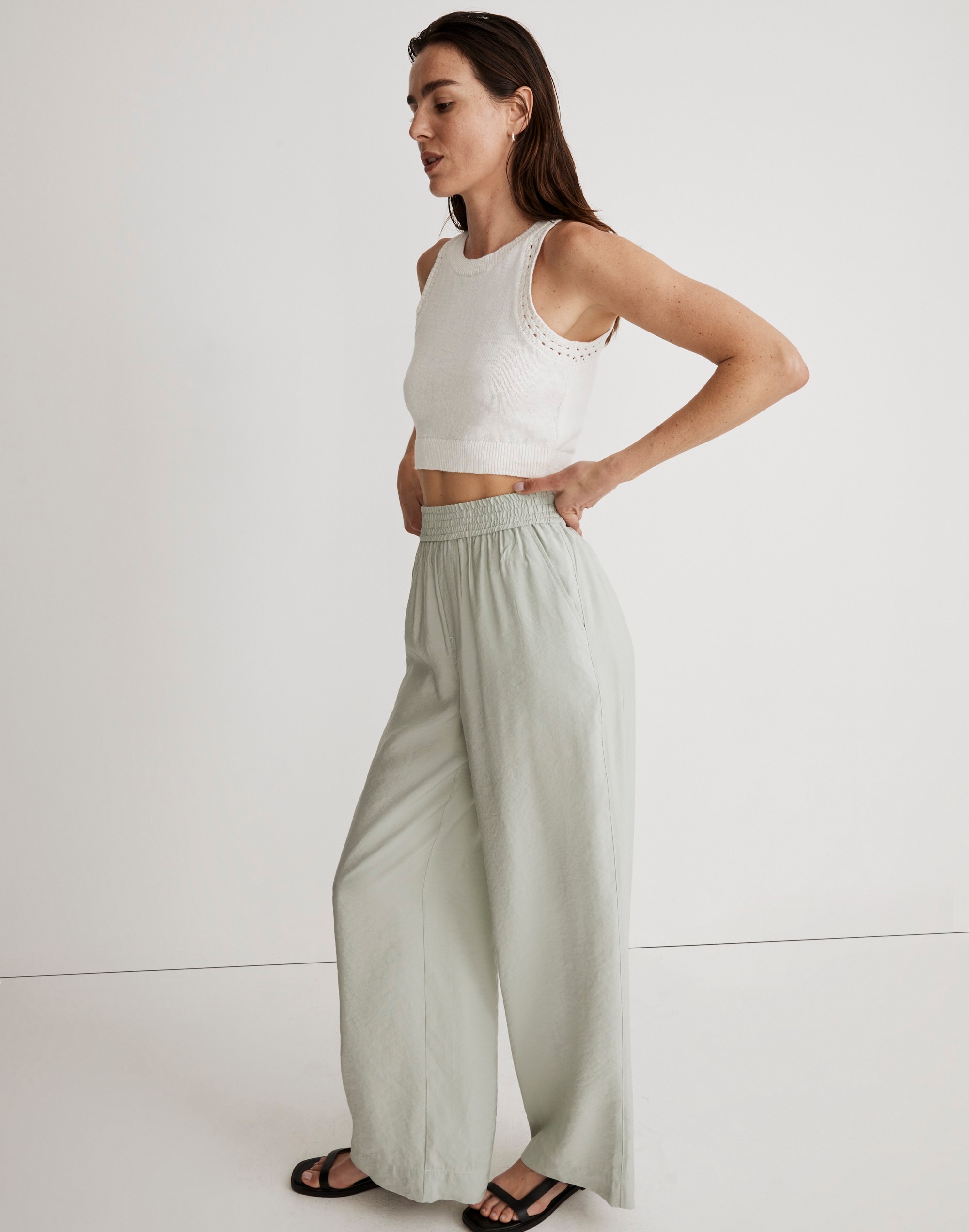 The Carley Wide-Leg Pant in Softdrape