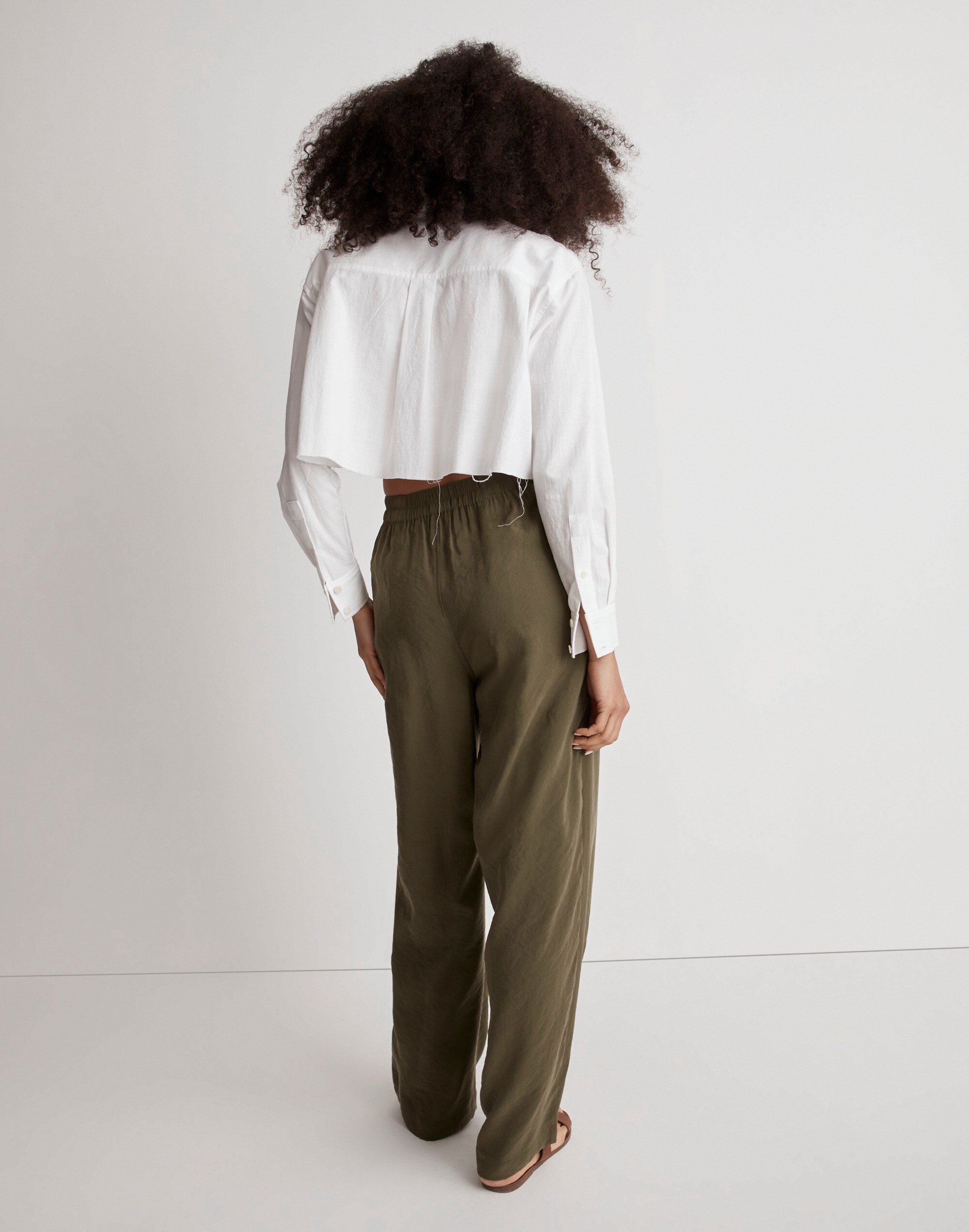 Straight Cargo Pants in Softdrape