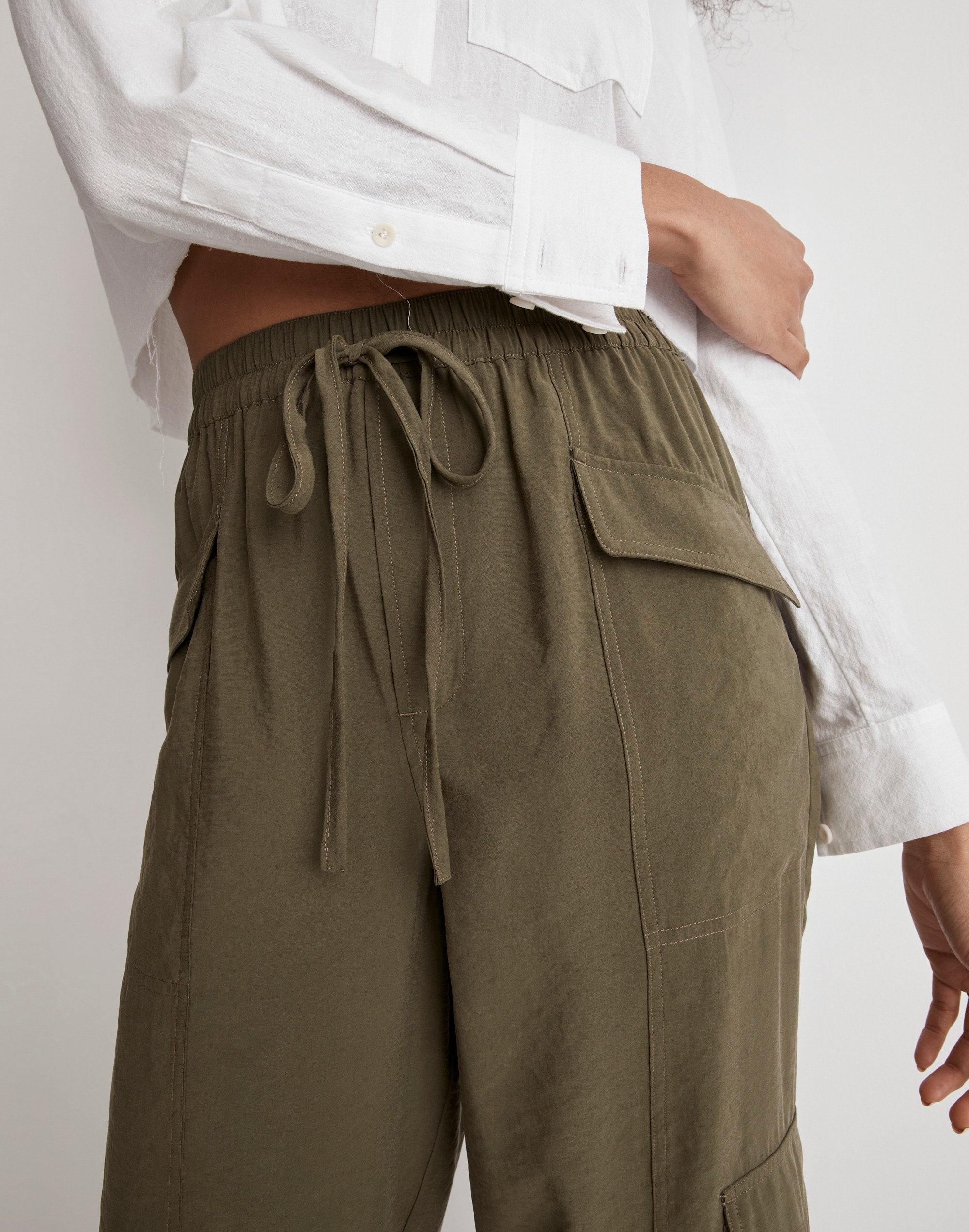 Straight Cargo Pants in Softdrape