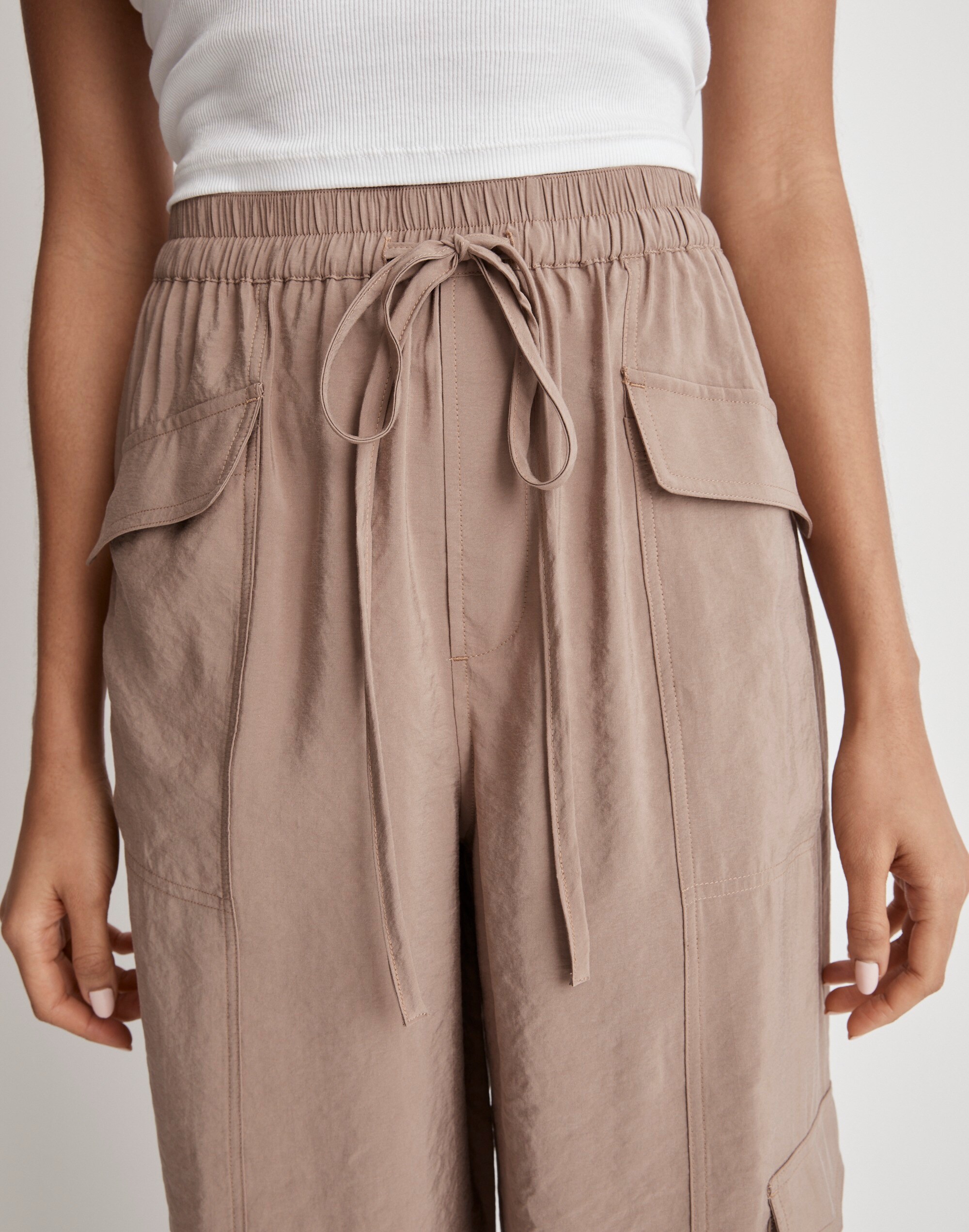 Straight Cargo Pants in Softdrape