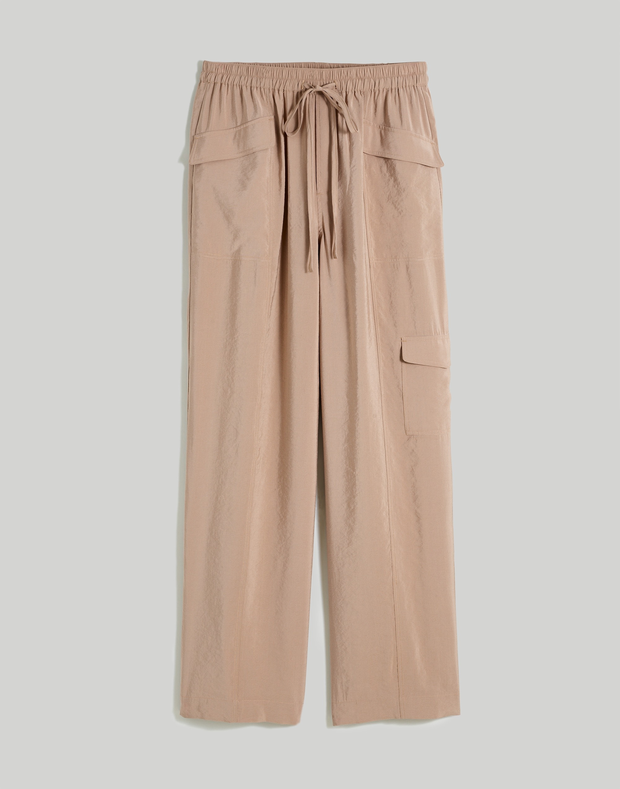 Petite Straight Cargo Pants in Softdrape