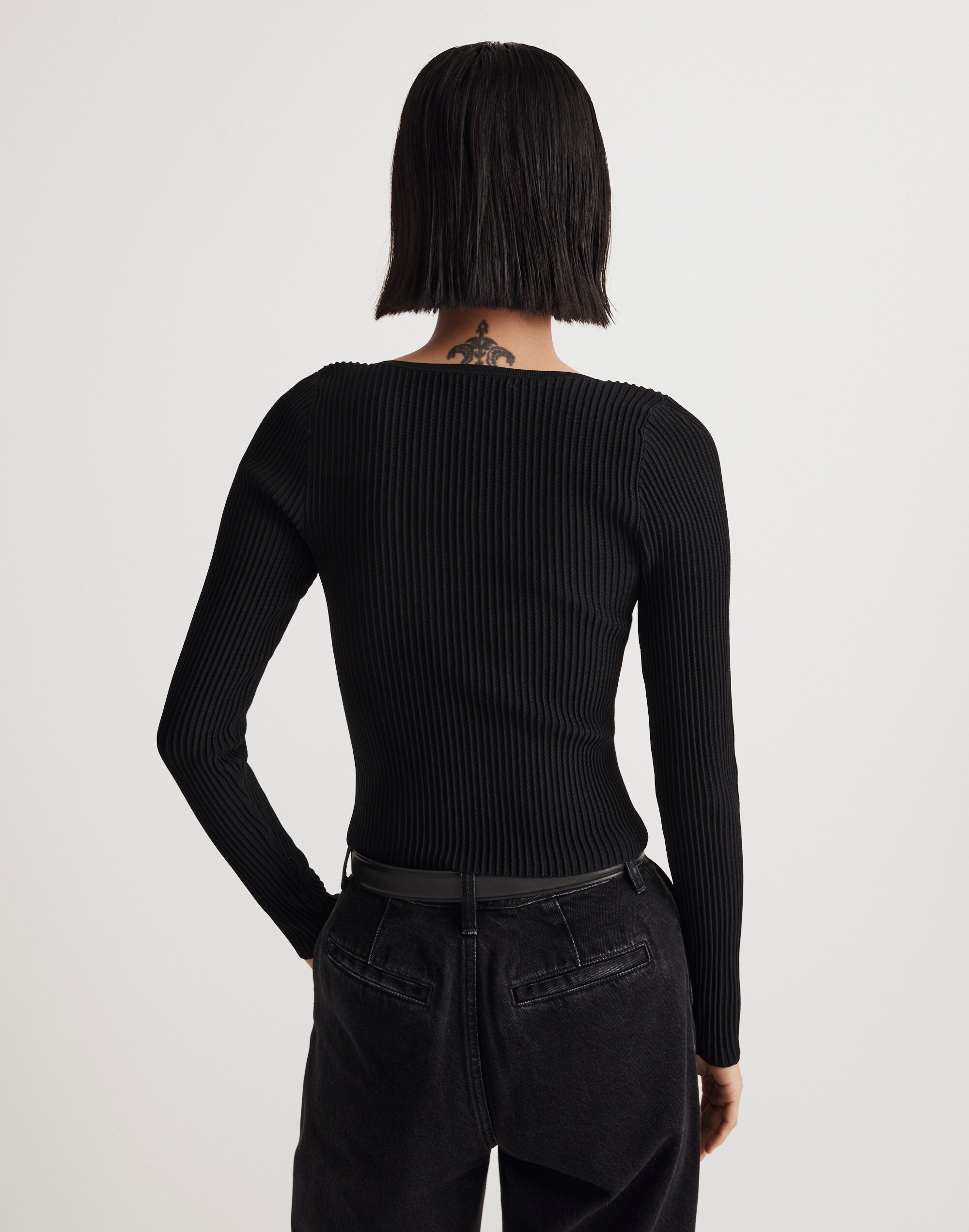 Ottoman Pullover Crop Sweater