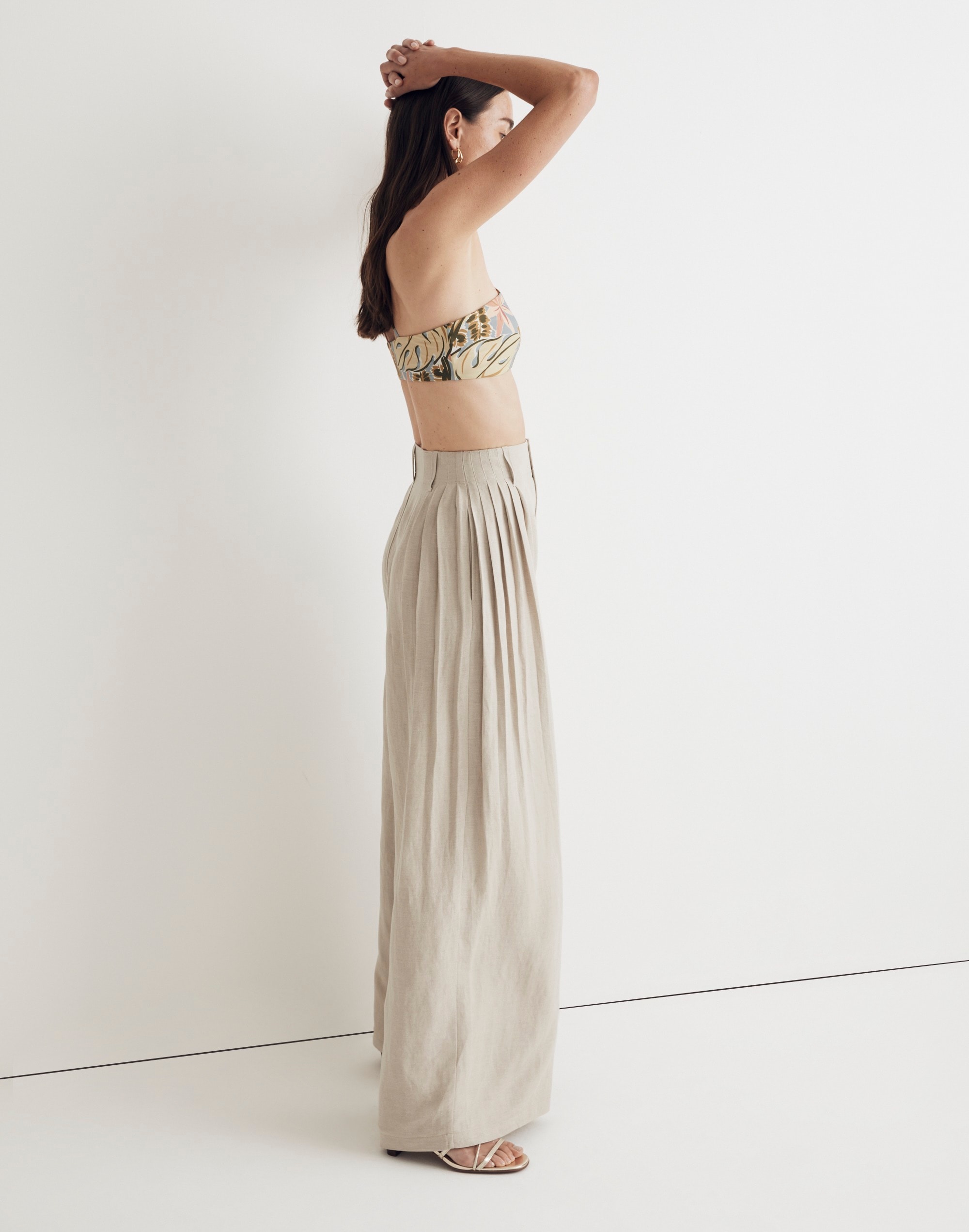Pleated Superwide-Leg Pants