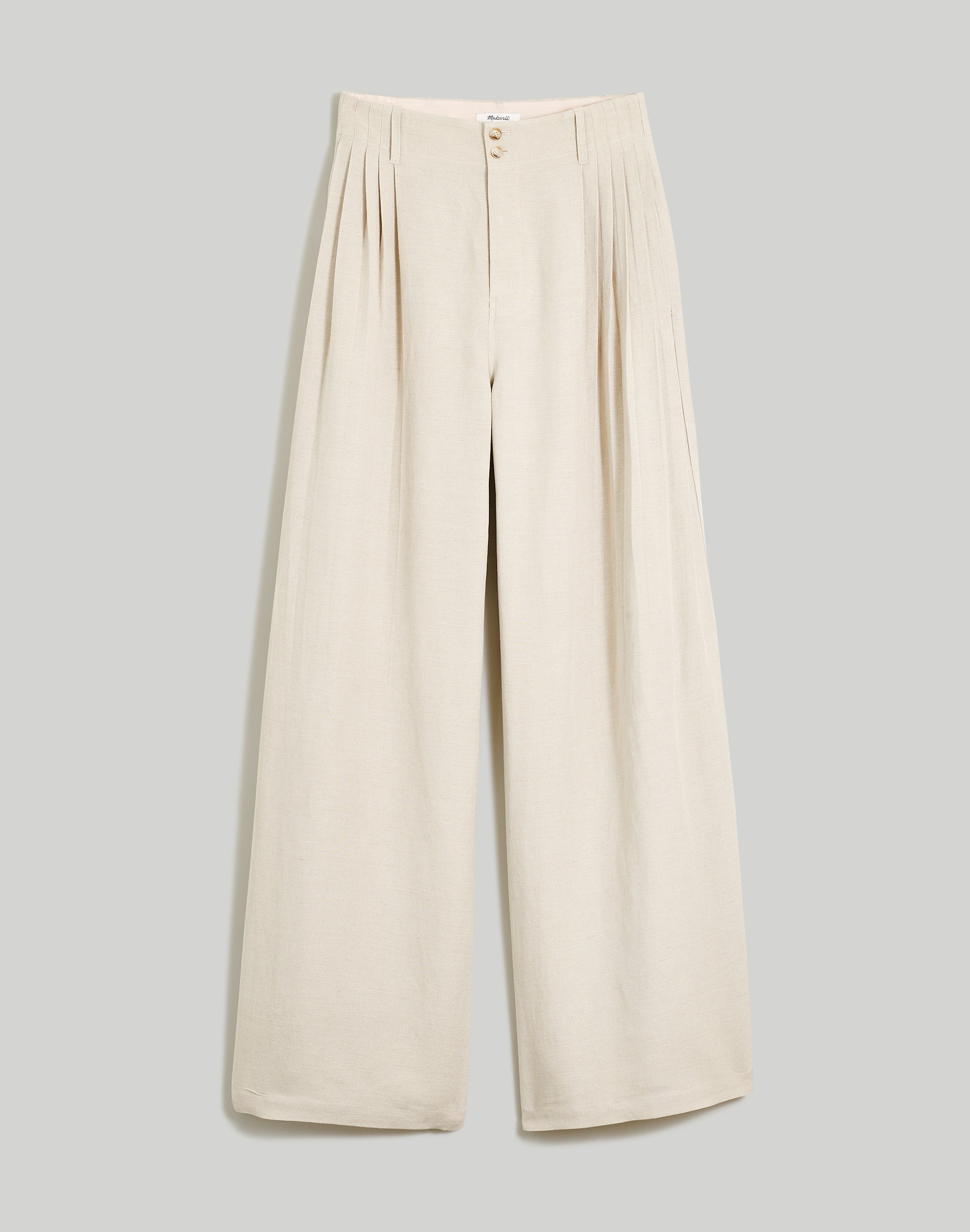 Pleated Superwide-Leg Pants