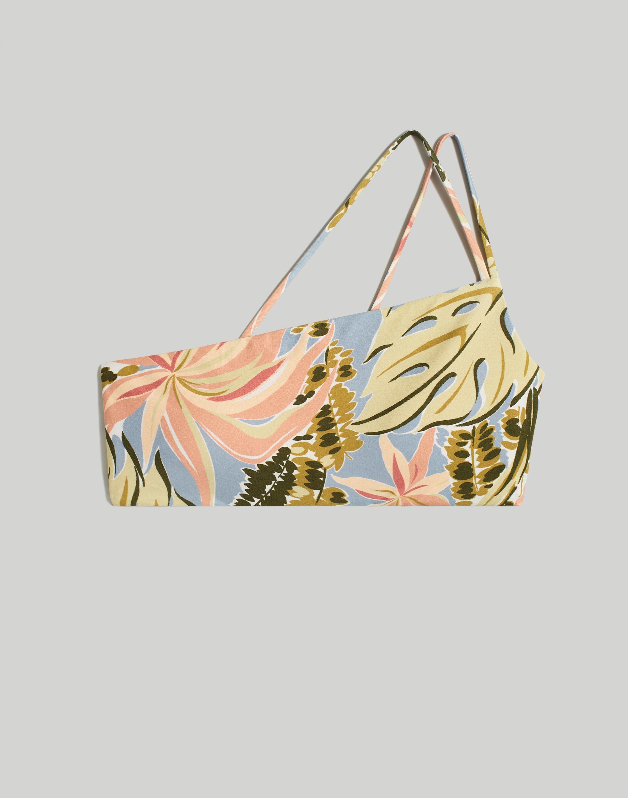 Double-Strap One-Shoulder Bikini Top