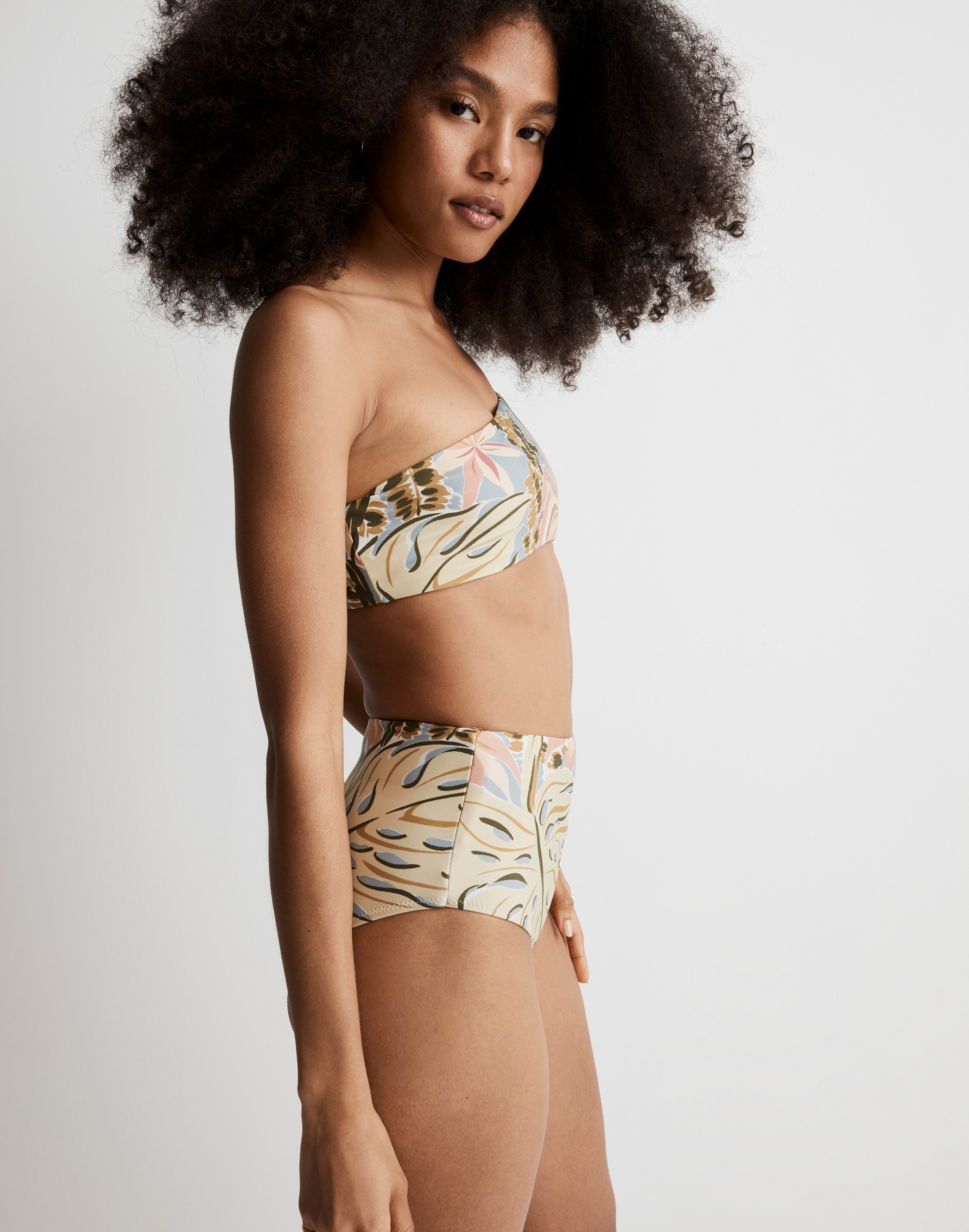 Retro High-Waisted Bikini Bottom