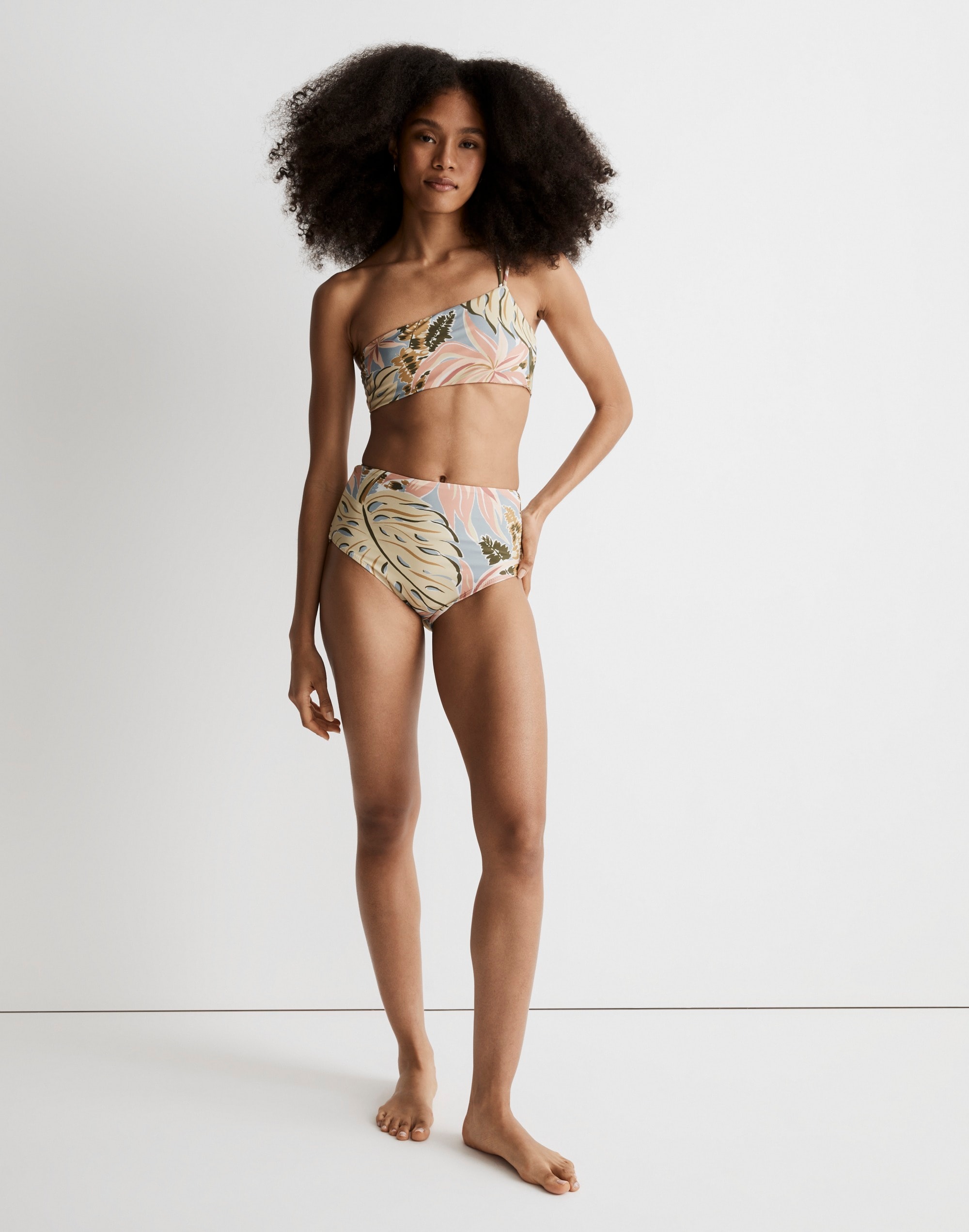 Retro High-Waisted Bikini Bottom