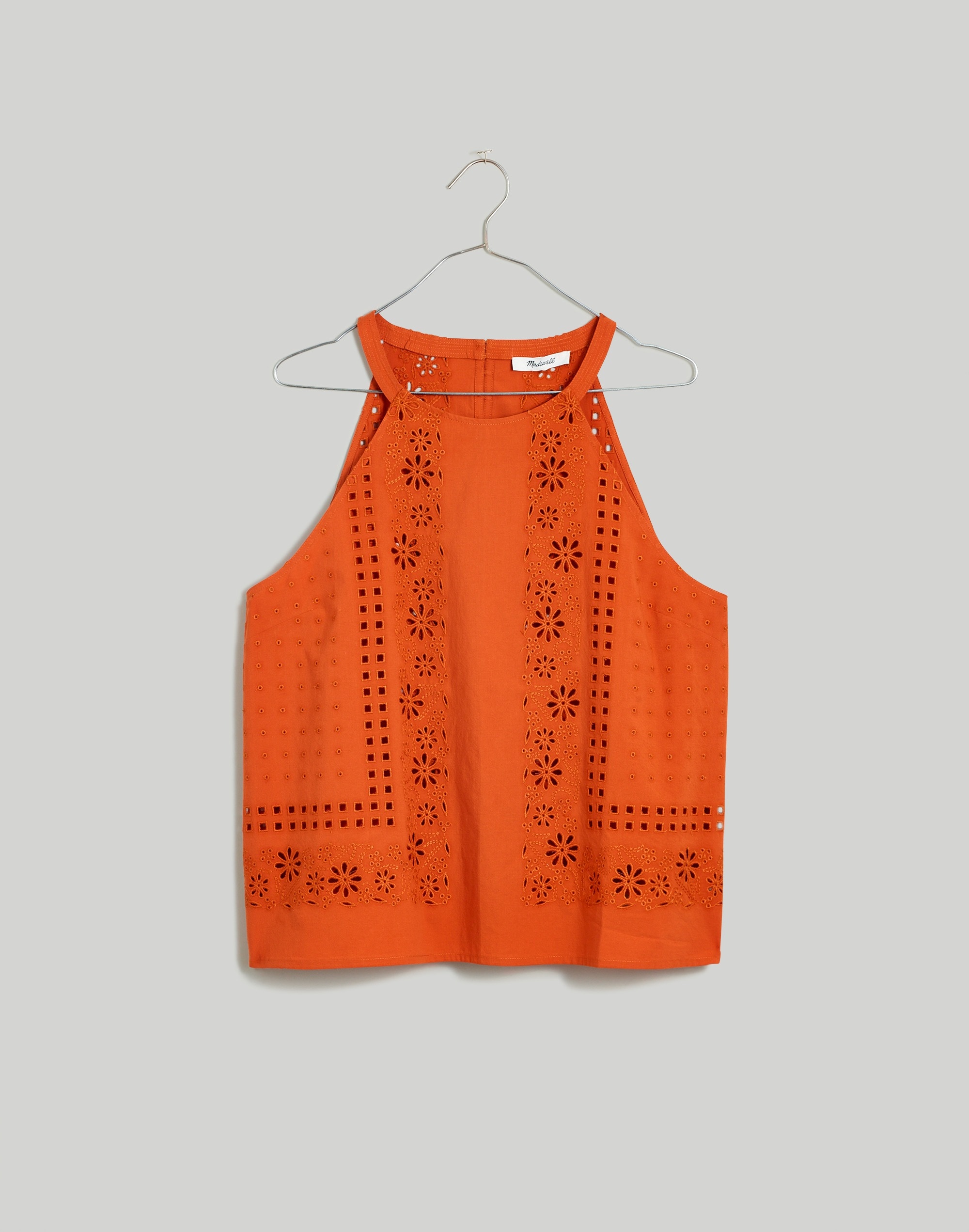 Eyelet A-Line Halter Top