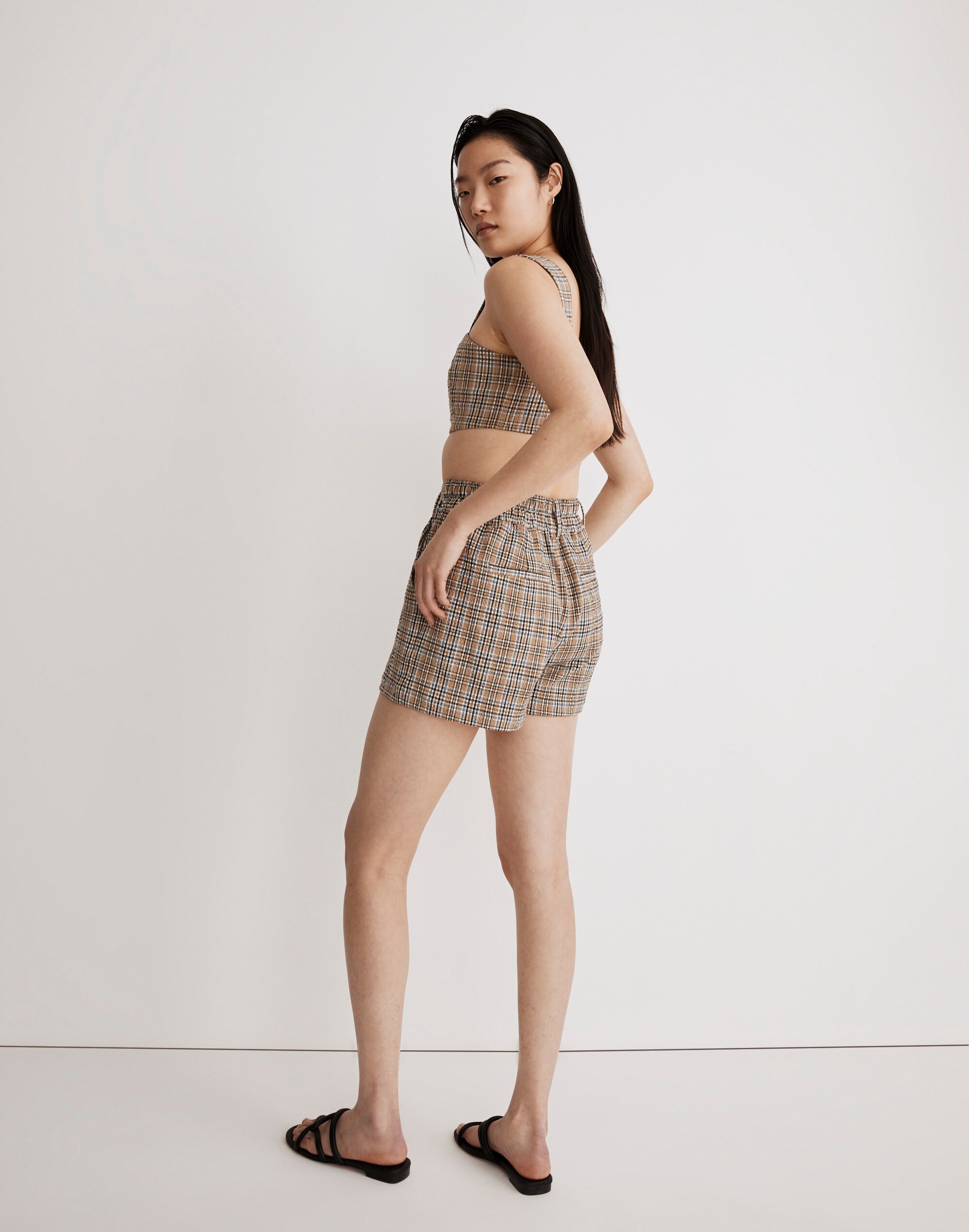 The Neale Short in Gingham Seersucker