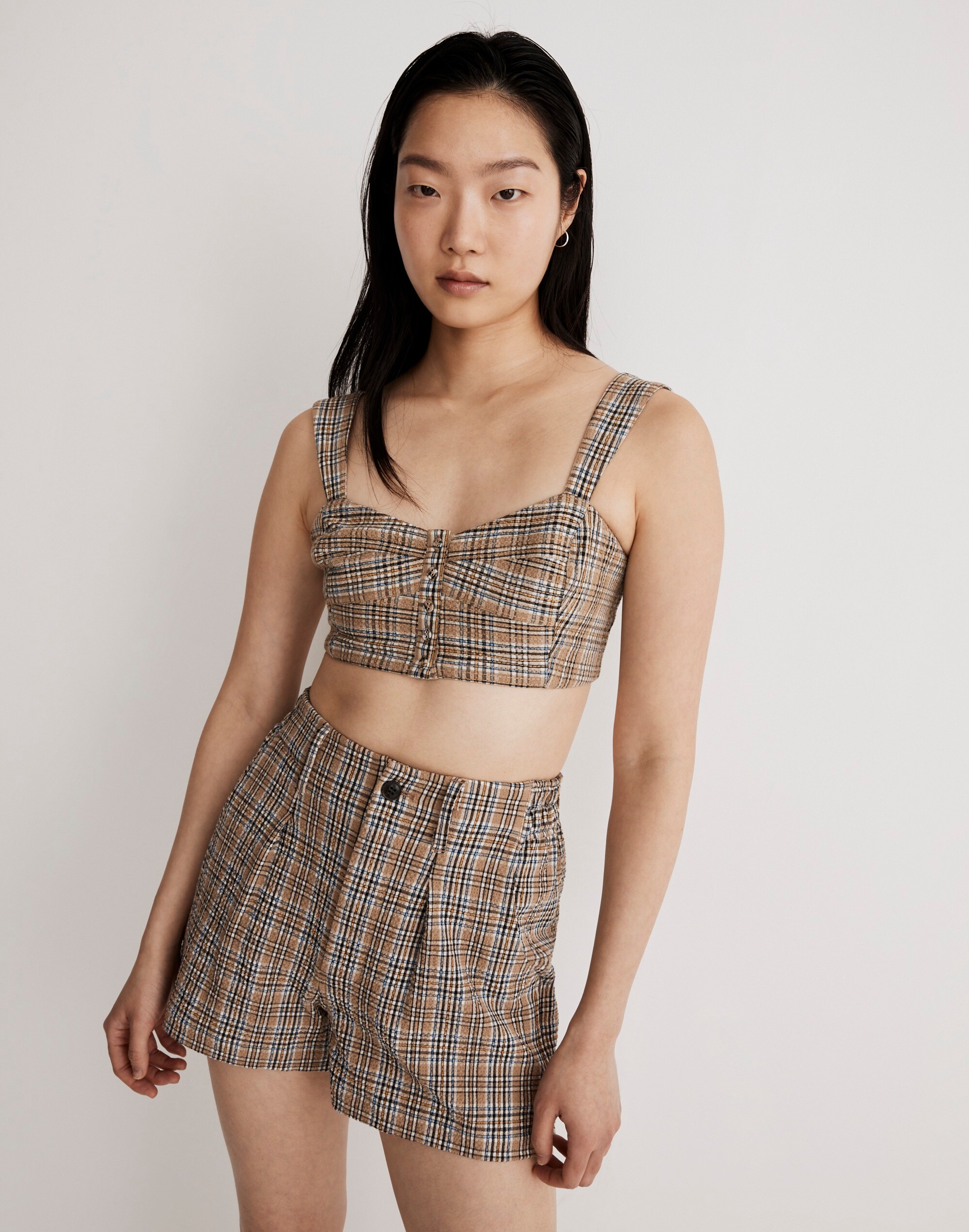 The Neale Short in Gingham Seersucker