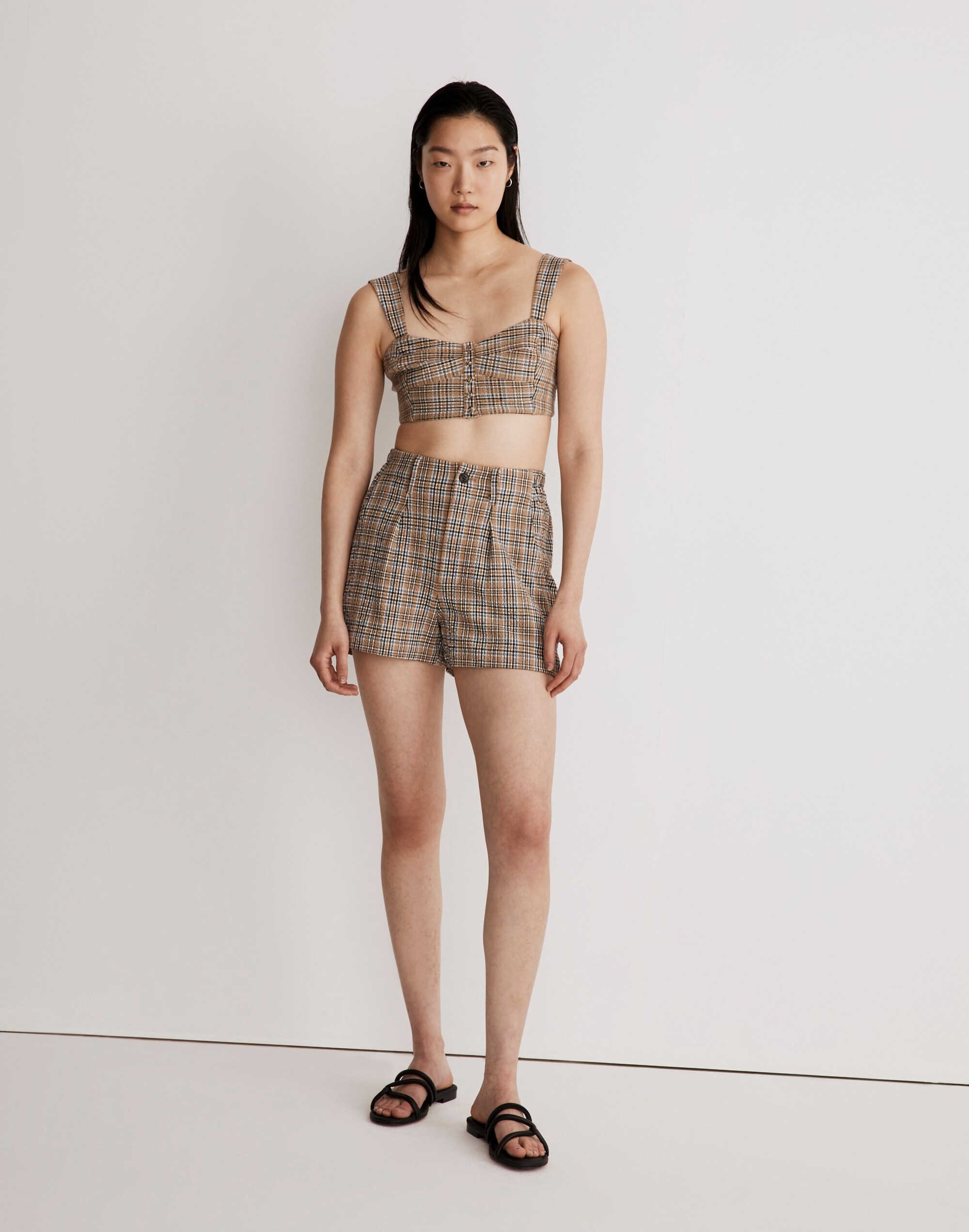 The Neale Short in Gingham Seersucker