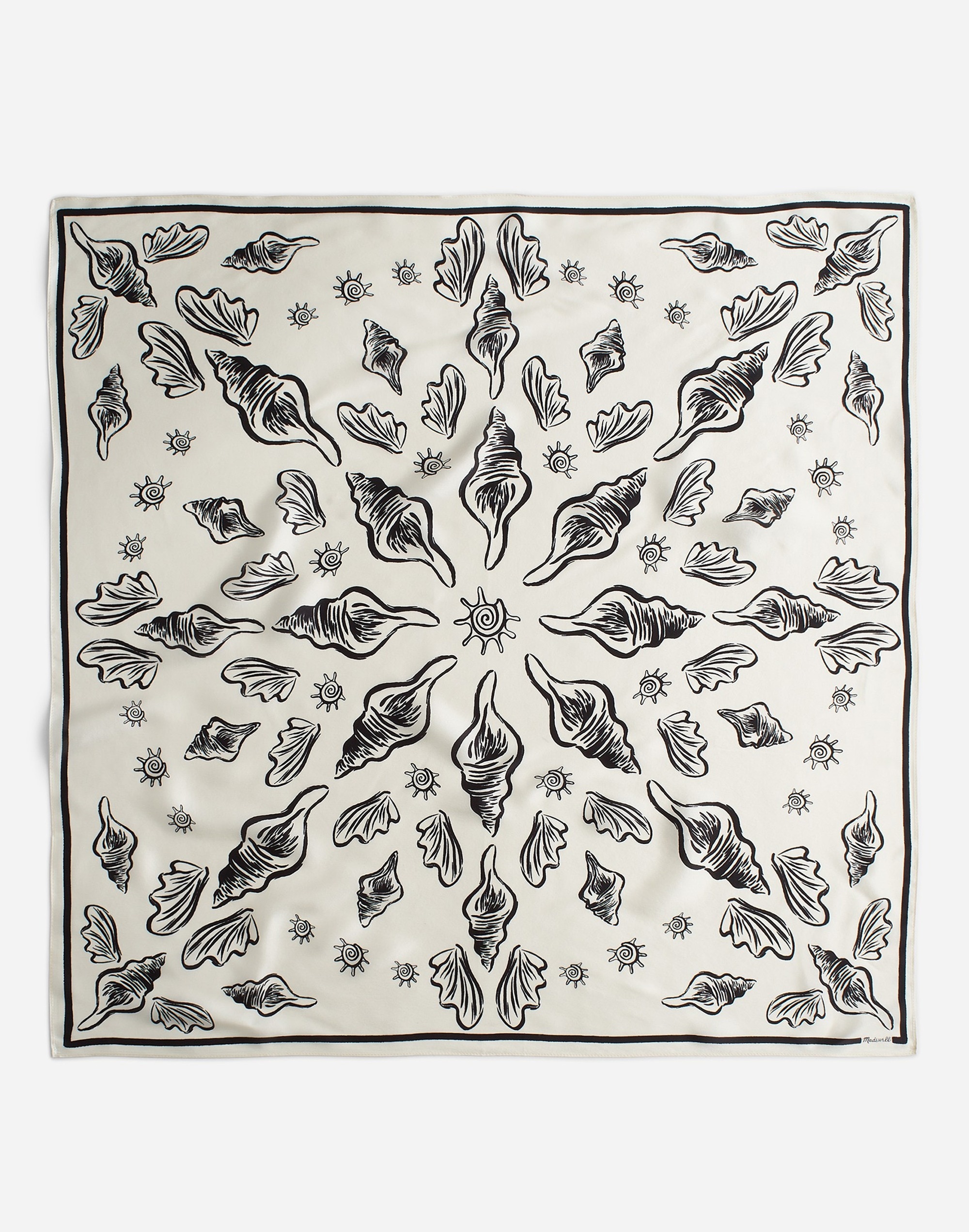 Medium Silk Bandana in lighthouse image 1