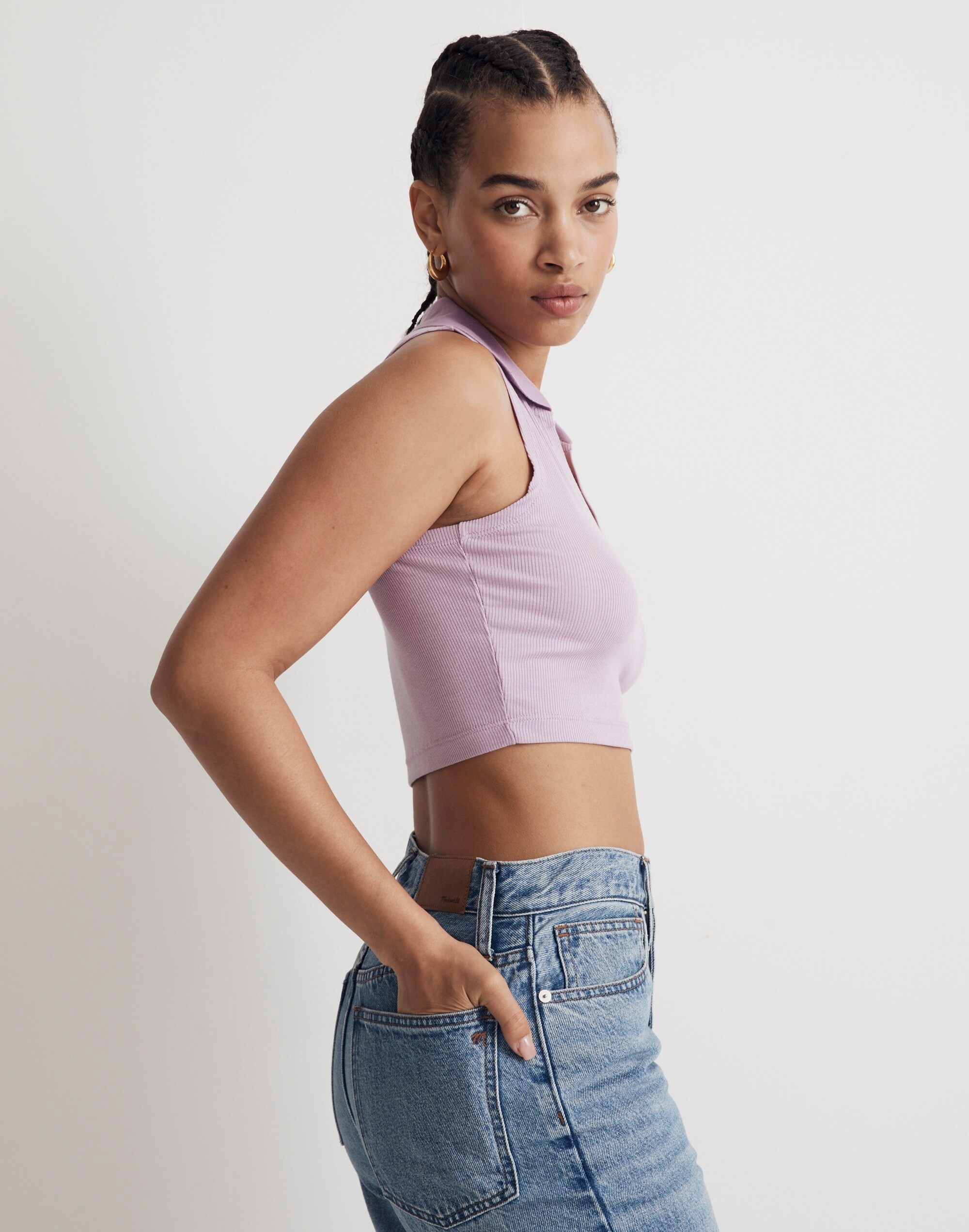 Polo Crop Tank Top