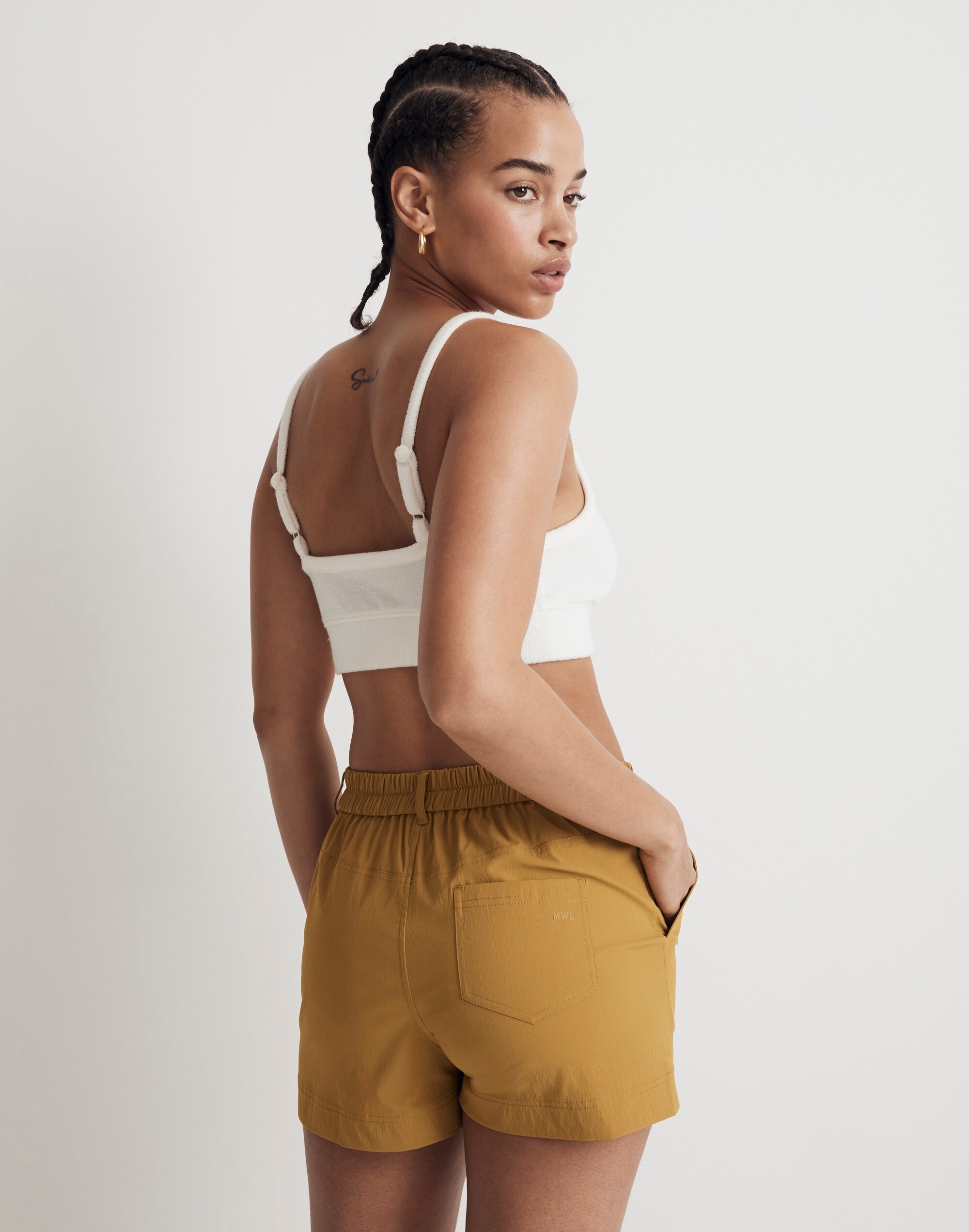Zip-Front Tapered Shorts | Madewell