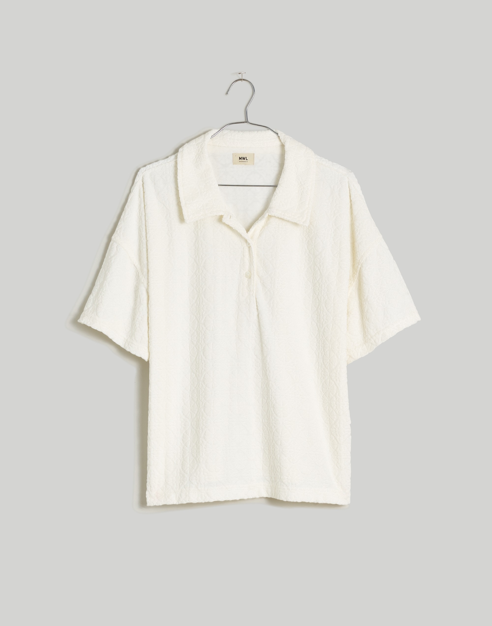 Terry Jacquard Polo Shirt