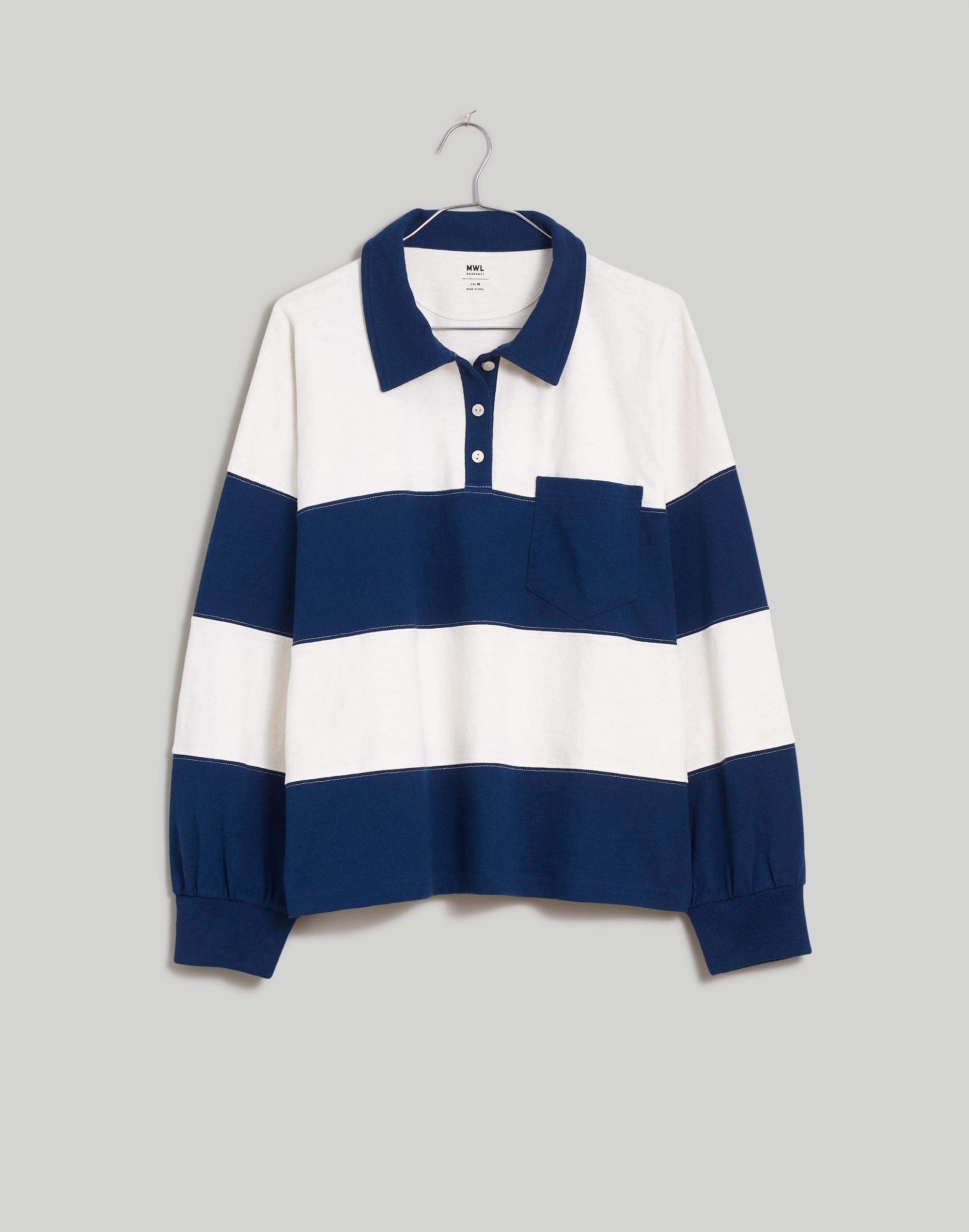 Striped Rugby Polo Shirt