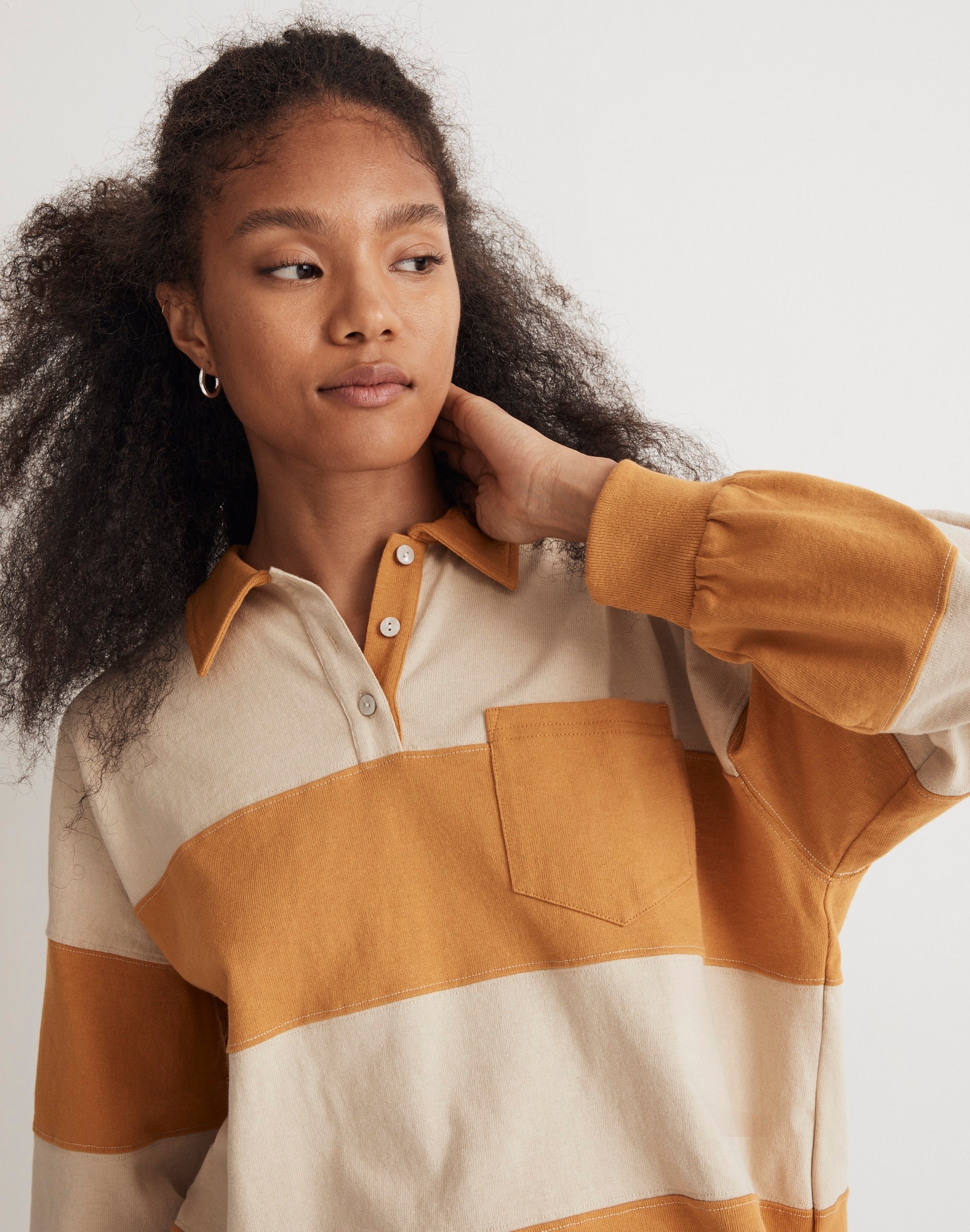 Striped Rugby Polo Shirt