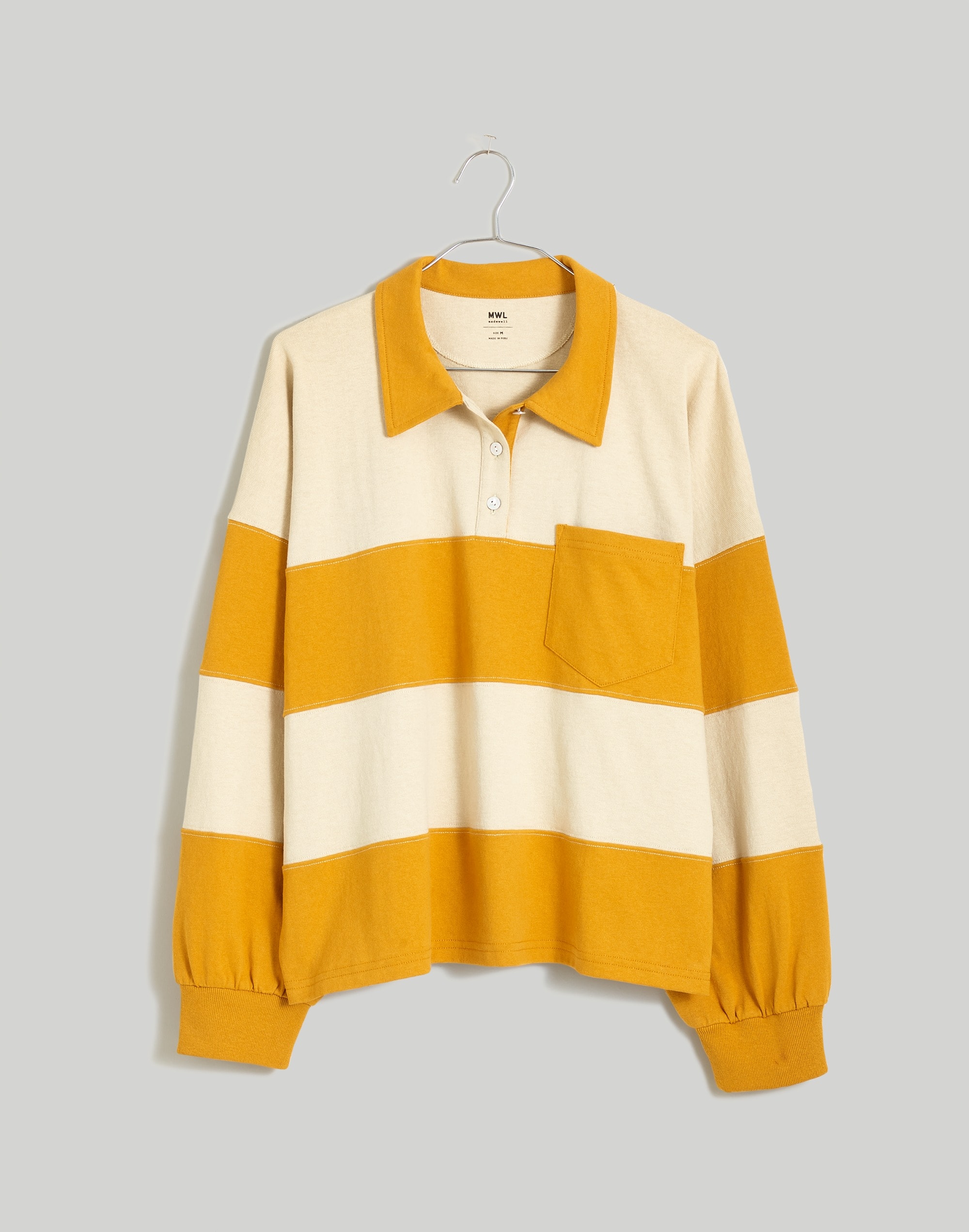 Striped Rugby Polo Shirt