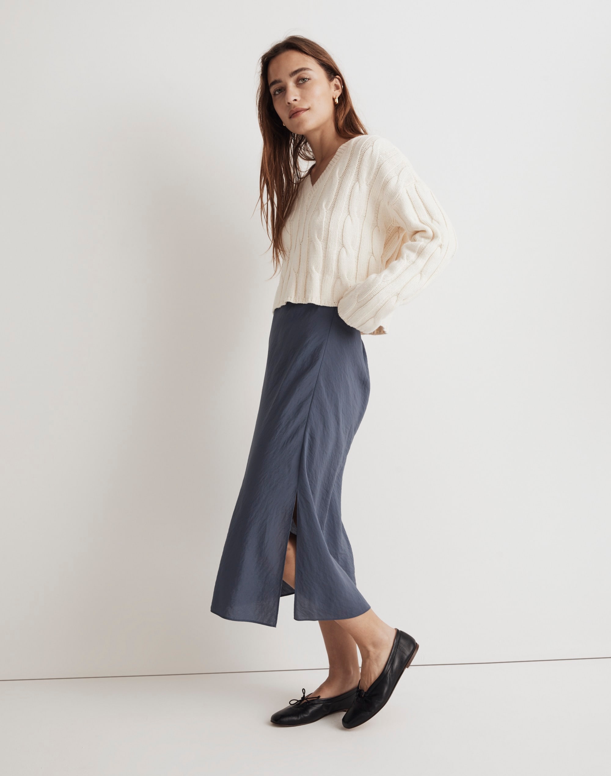 The Layton Midi Slip Skirt