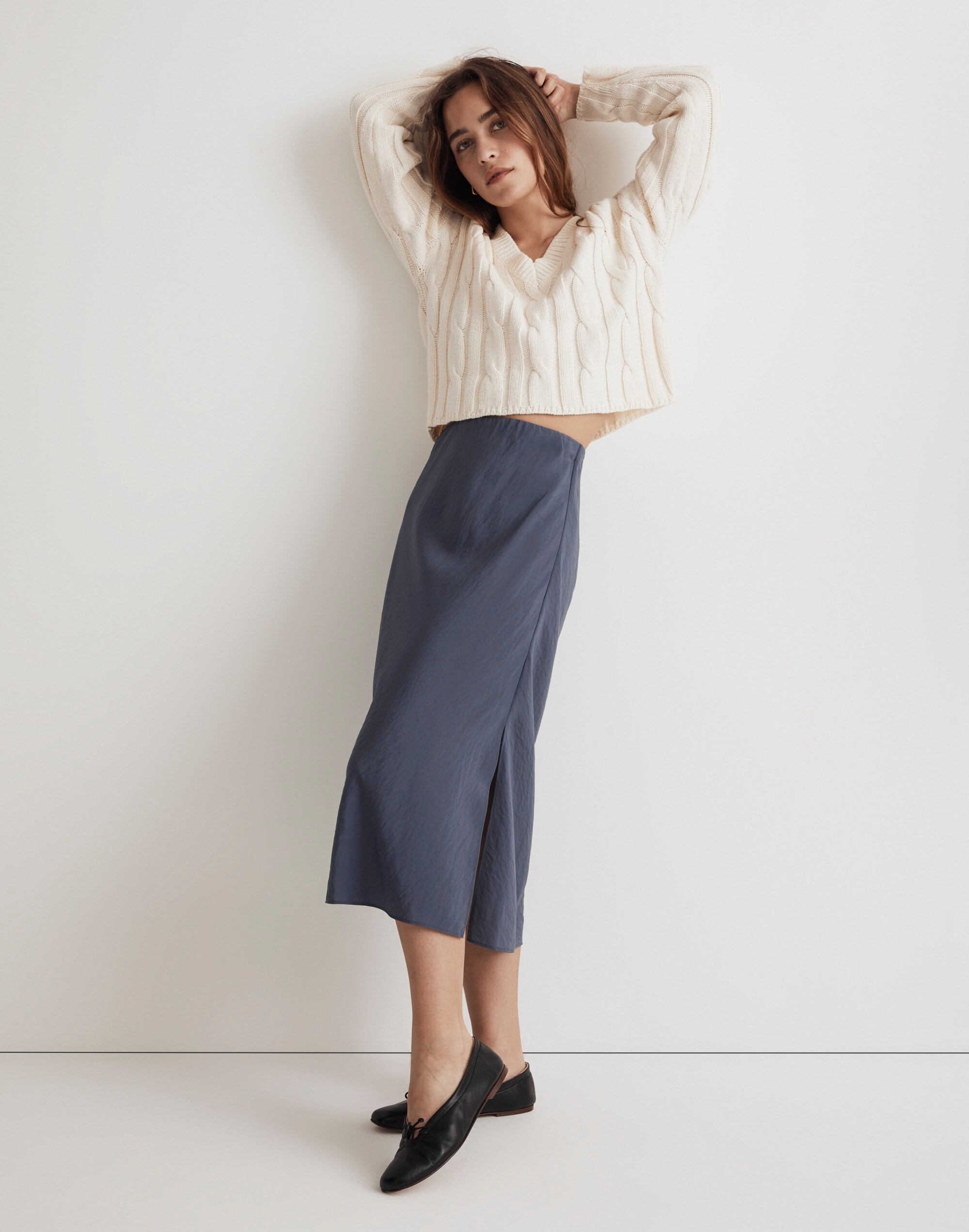 The Layton Midi Slip Skirt