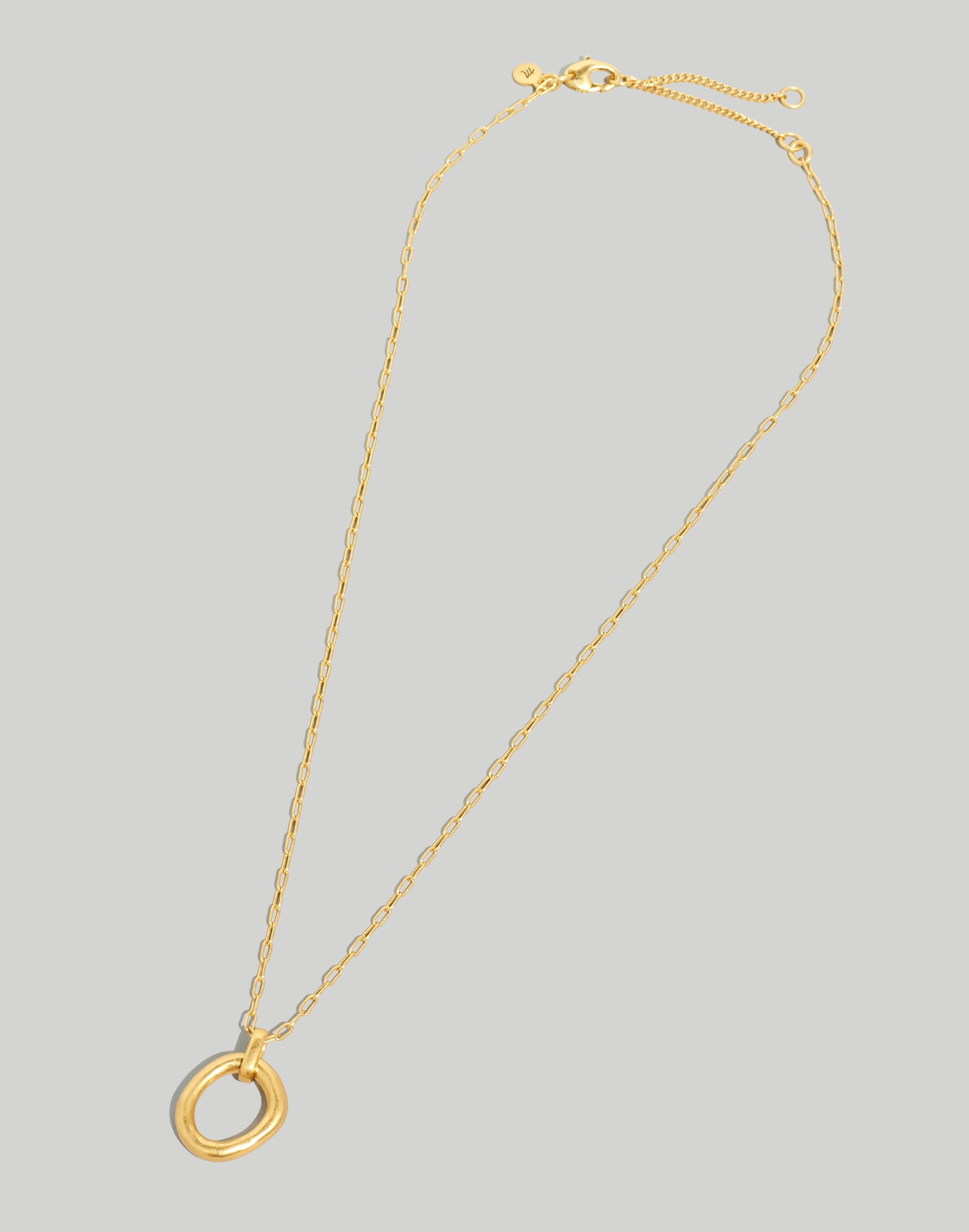 Organic Open Circle Necklace