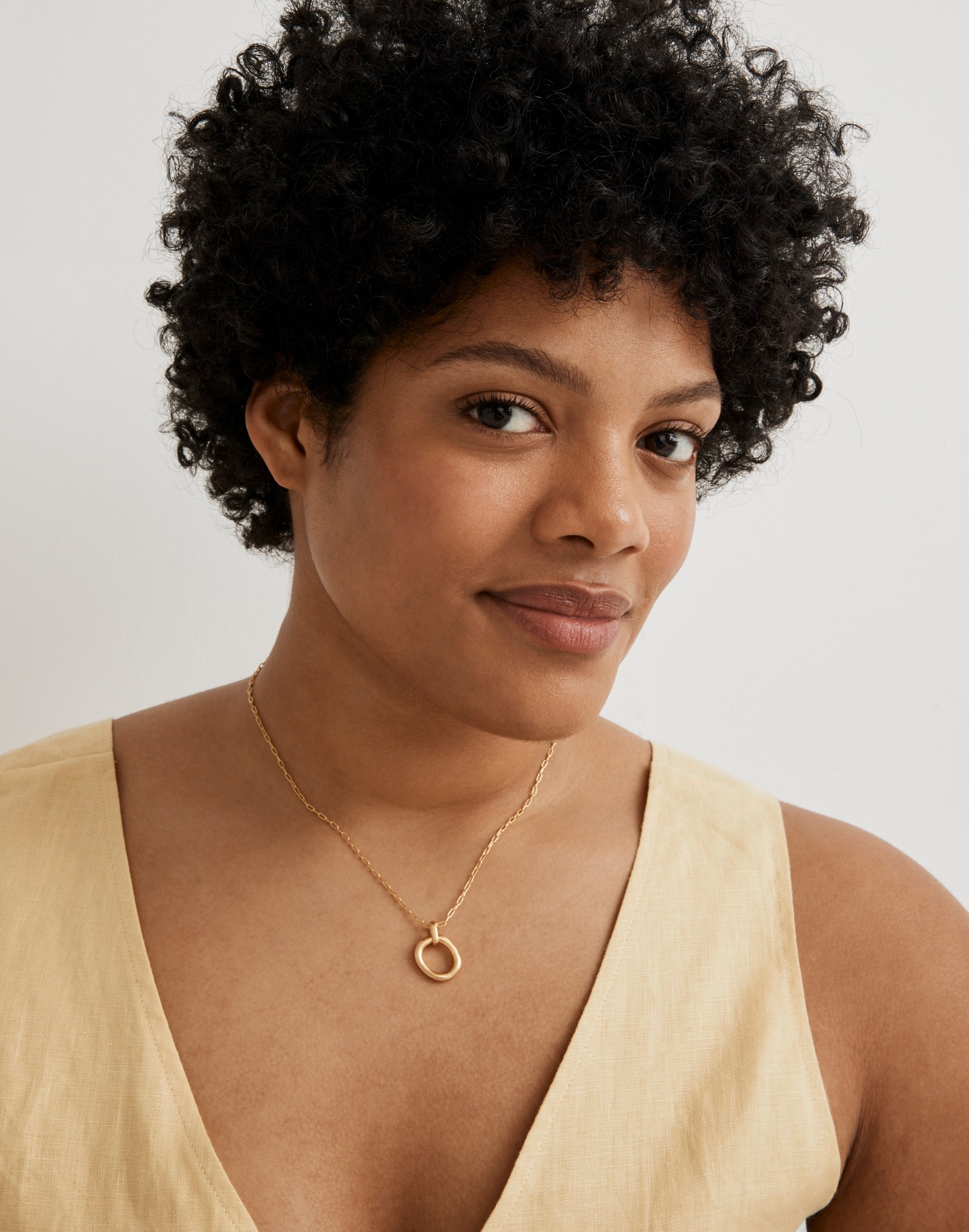 Organic Open Circle Necklace