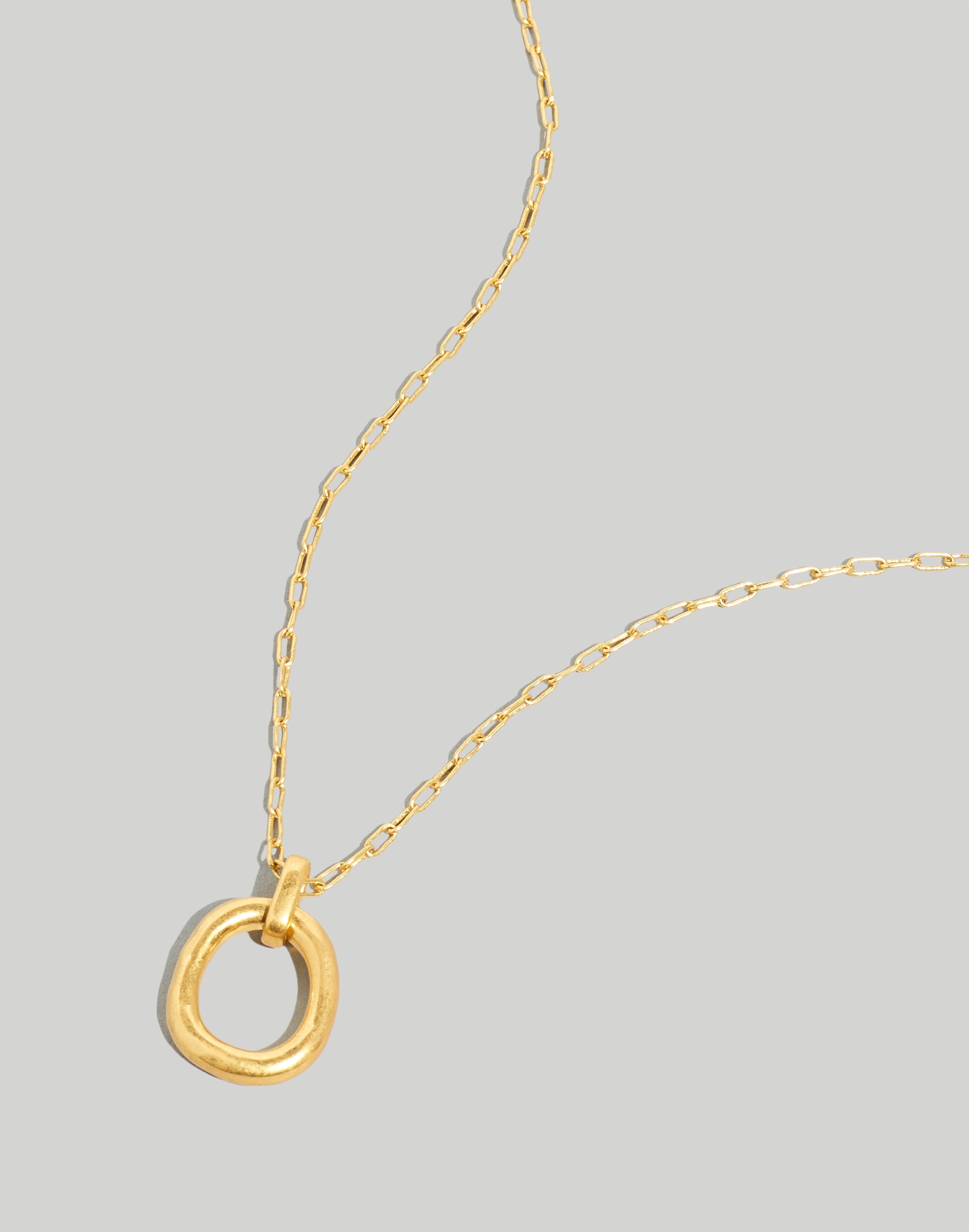 Organic Open Circle Necklace