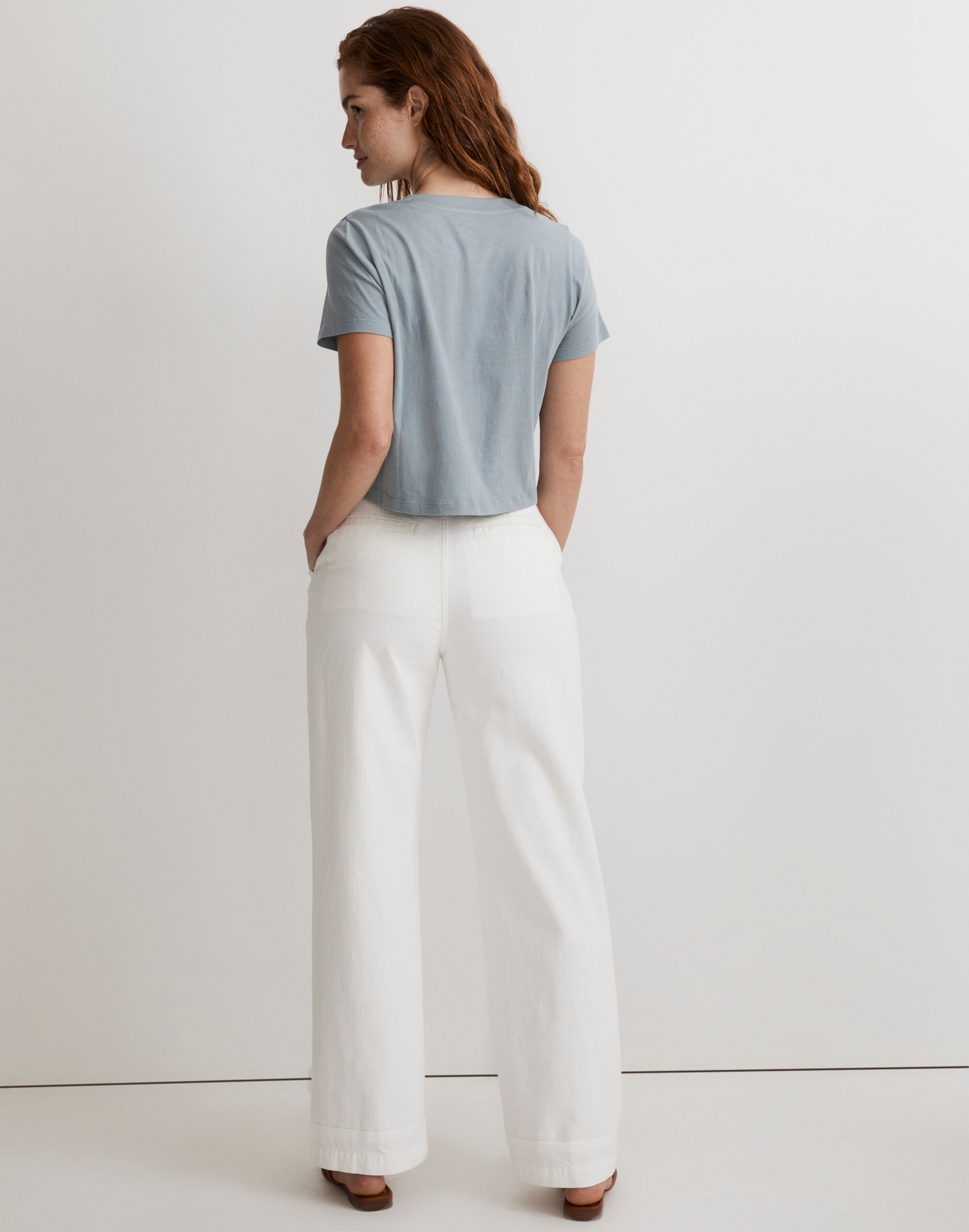 Fruit Bowl Graphic Softfade Cotton Boxy-Crop Tee