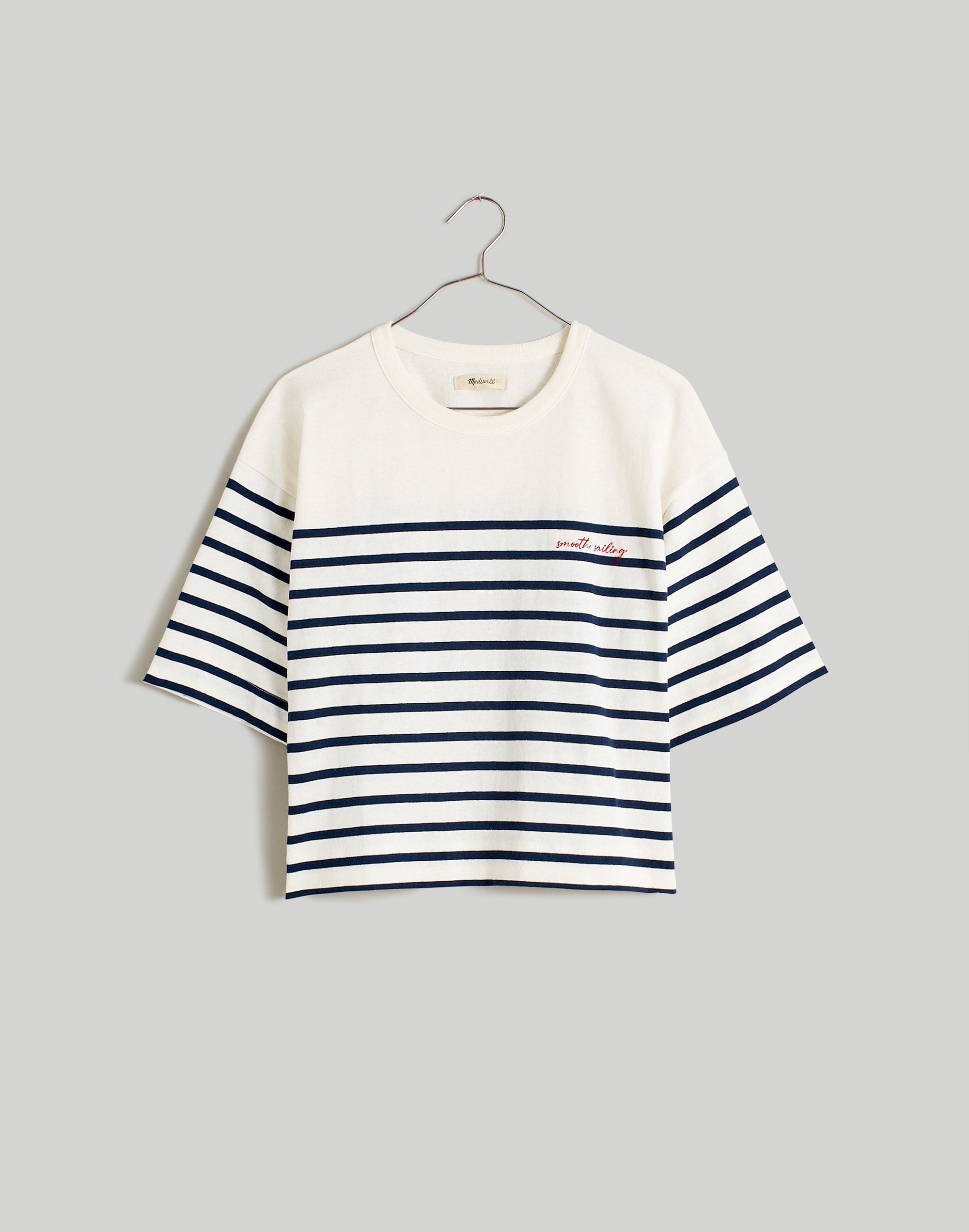 Smooth Sailing Embroidered Tee