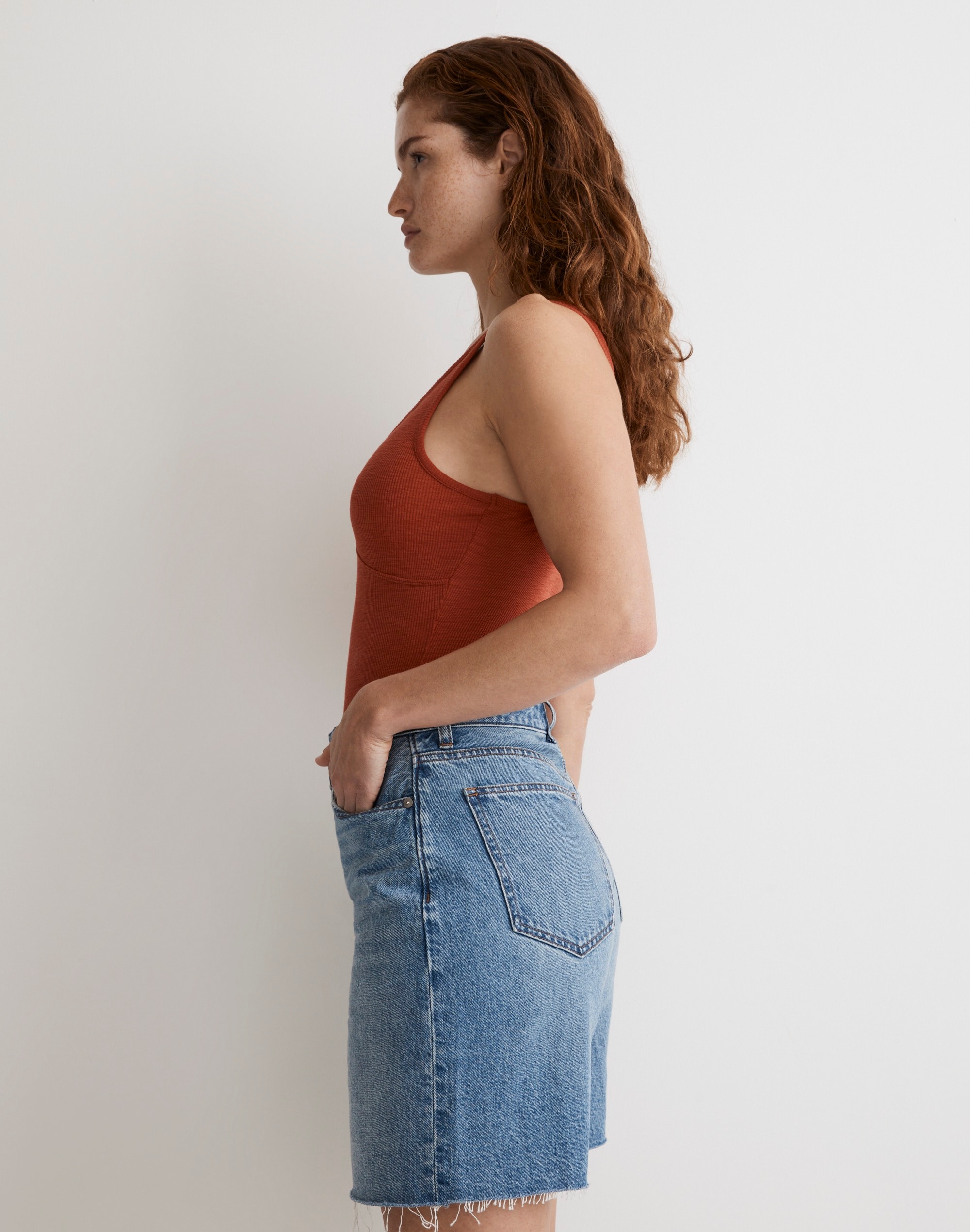 Deep V-Neck Thong Bodysuit