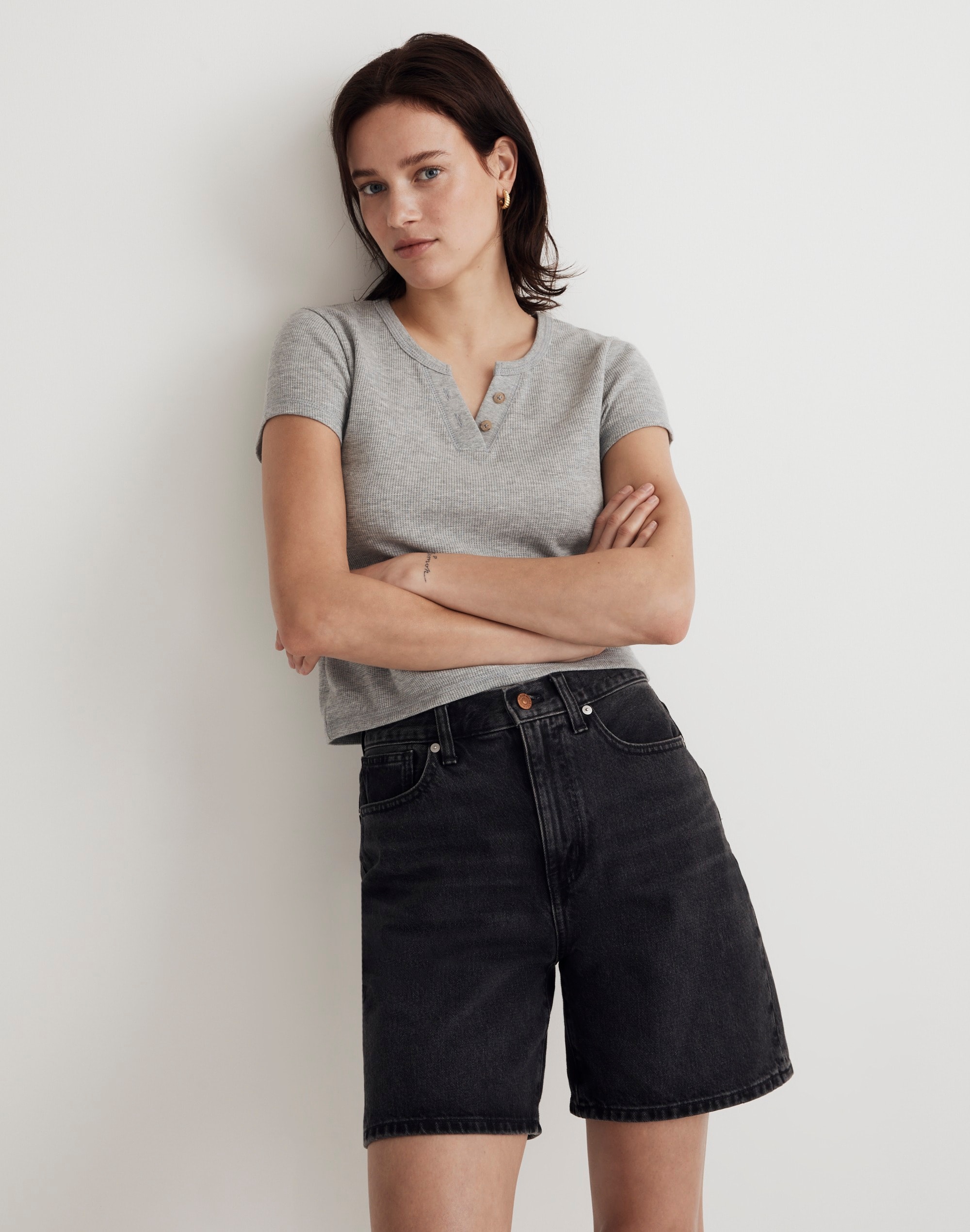 Split-Neck Henley Tee