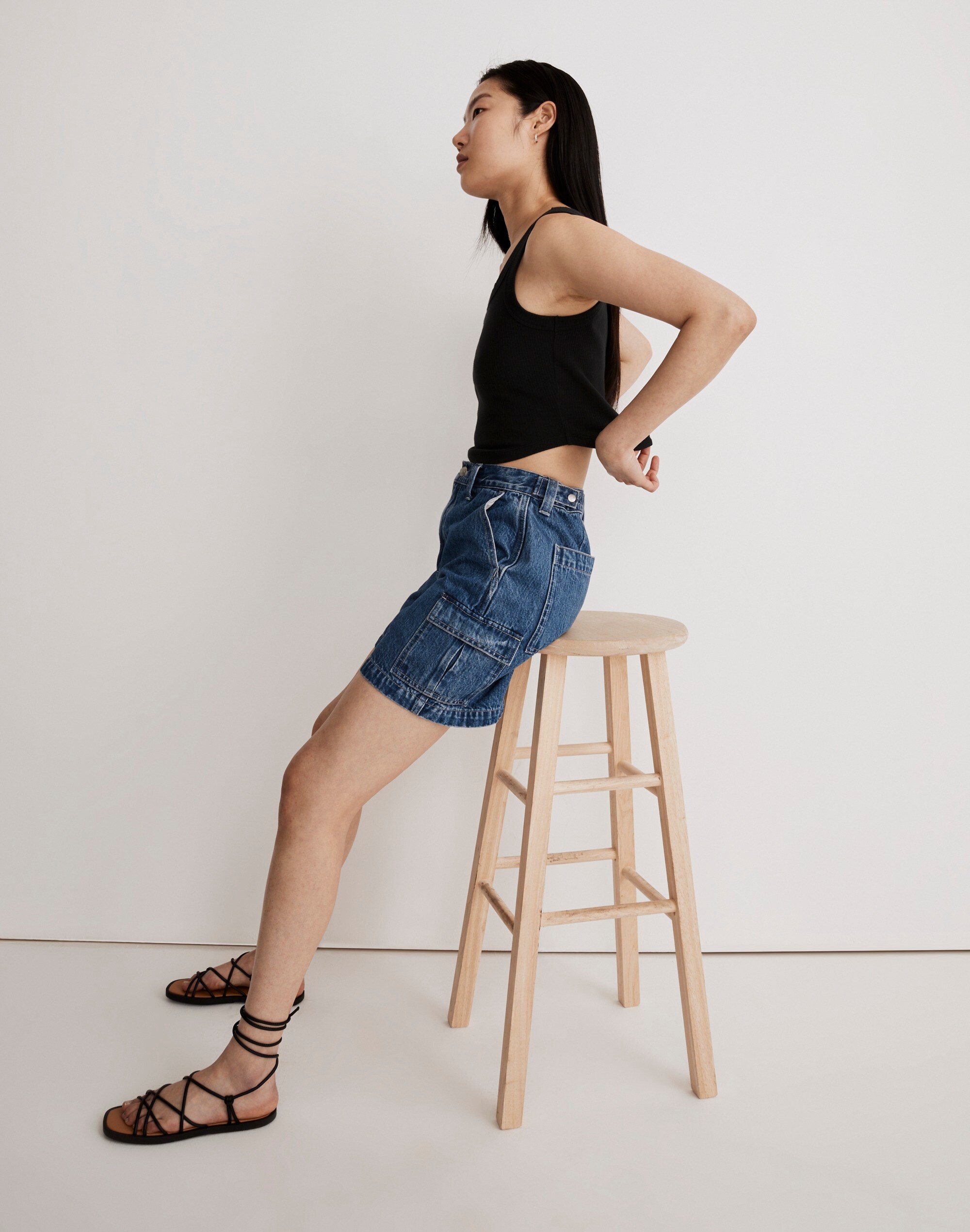 The Tailored Crop Tank in Sleekhold