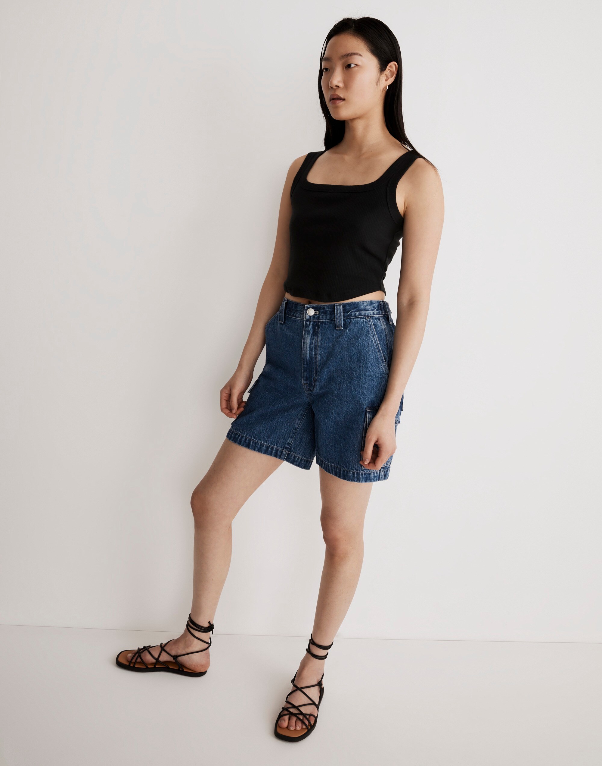The Tailored Crop Tank in Sleekhold