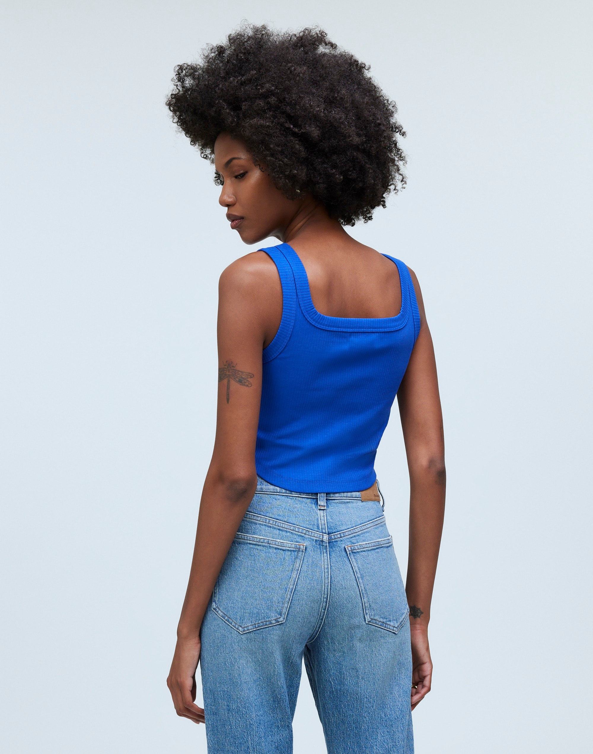 The Tailored Crop Tank in Sleekhold