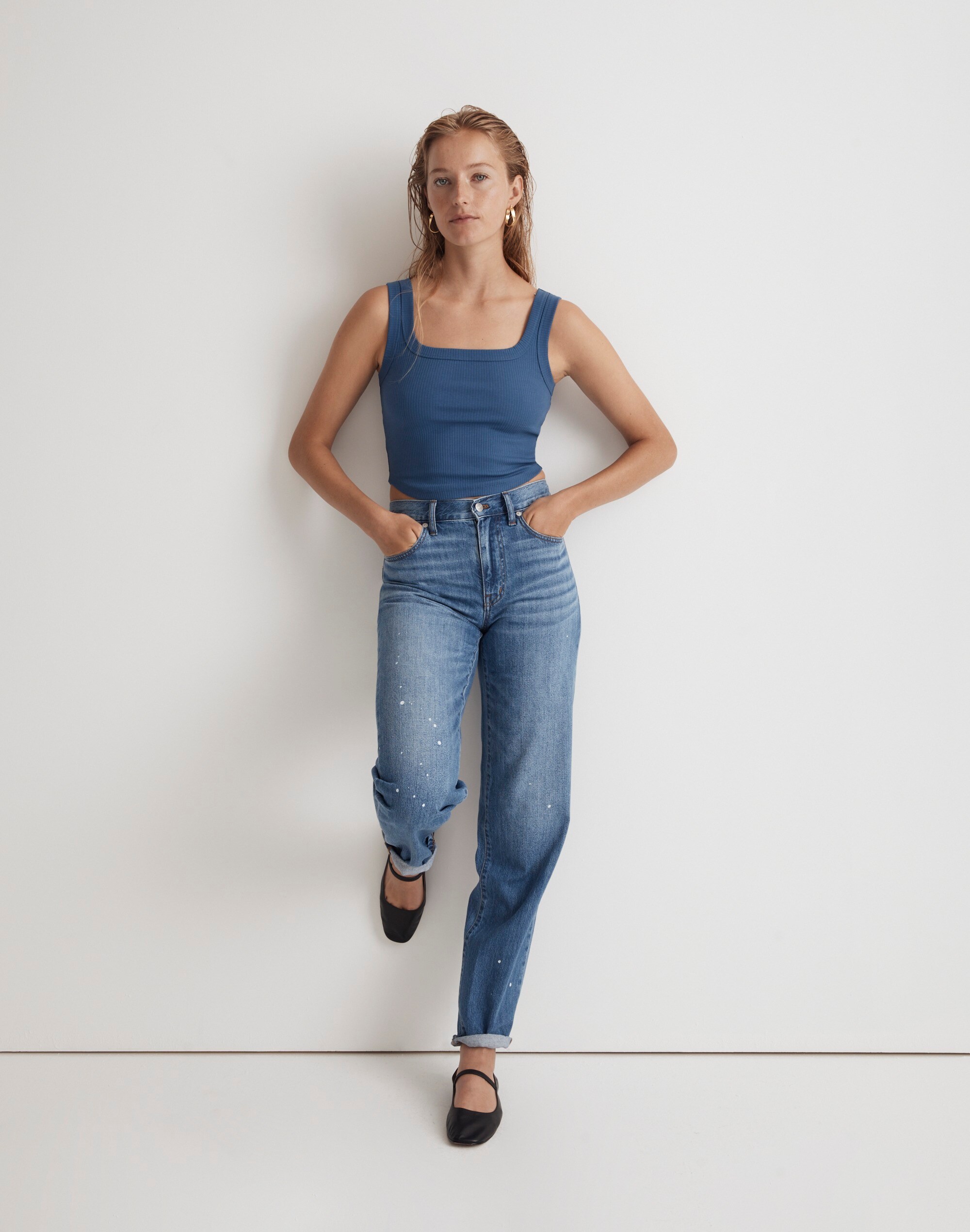 The Tailored Crop Tank in Sleekhold