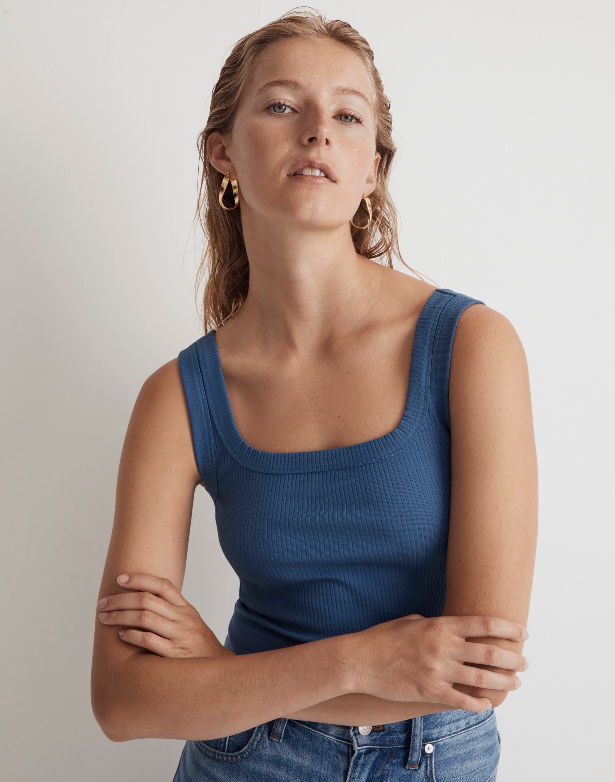 The Tailored Crop Tank in Sleekhold