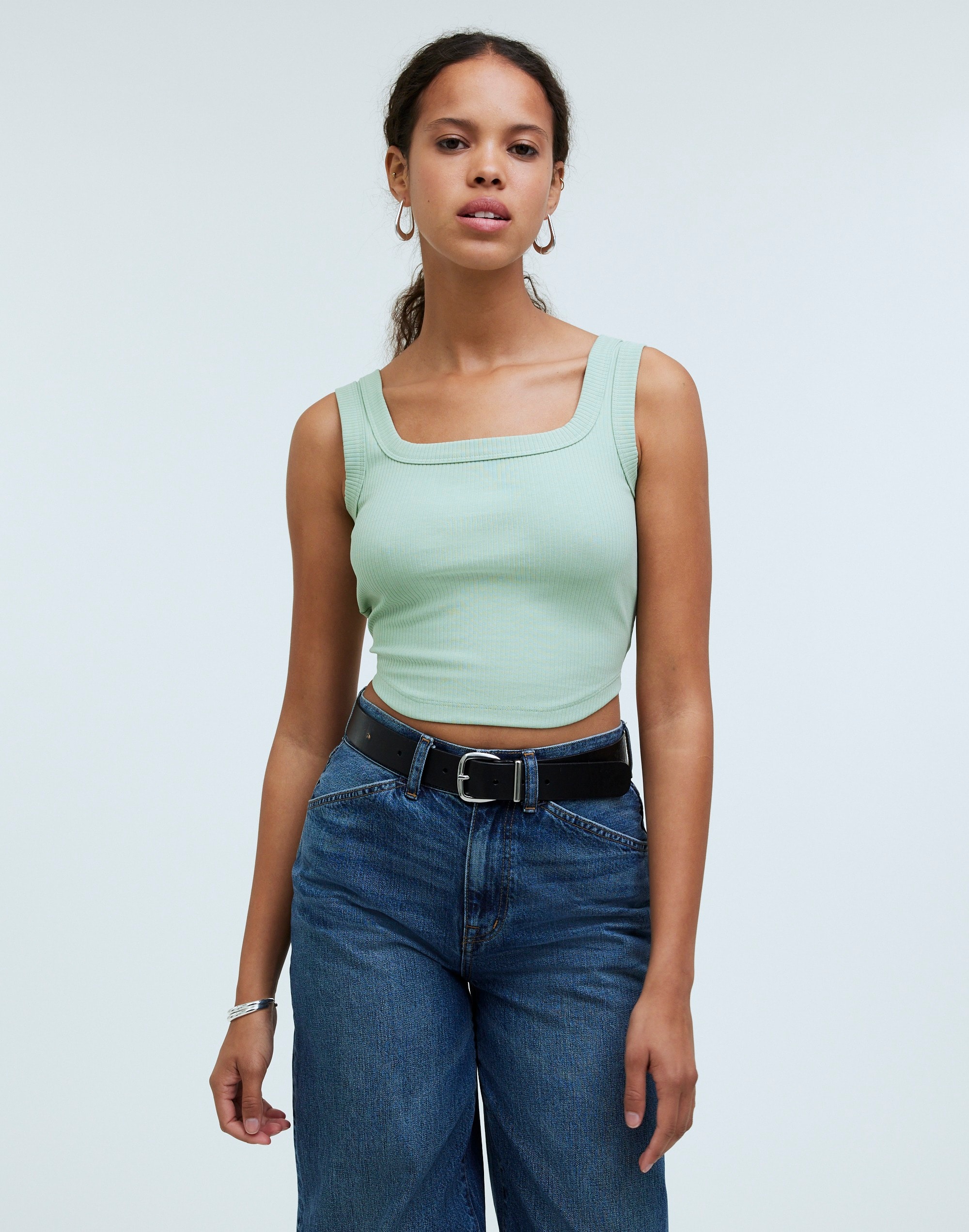 The Tailored Crop Tank in Sleekhold