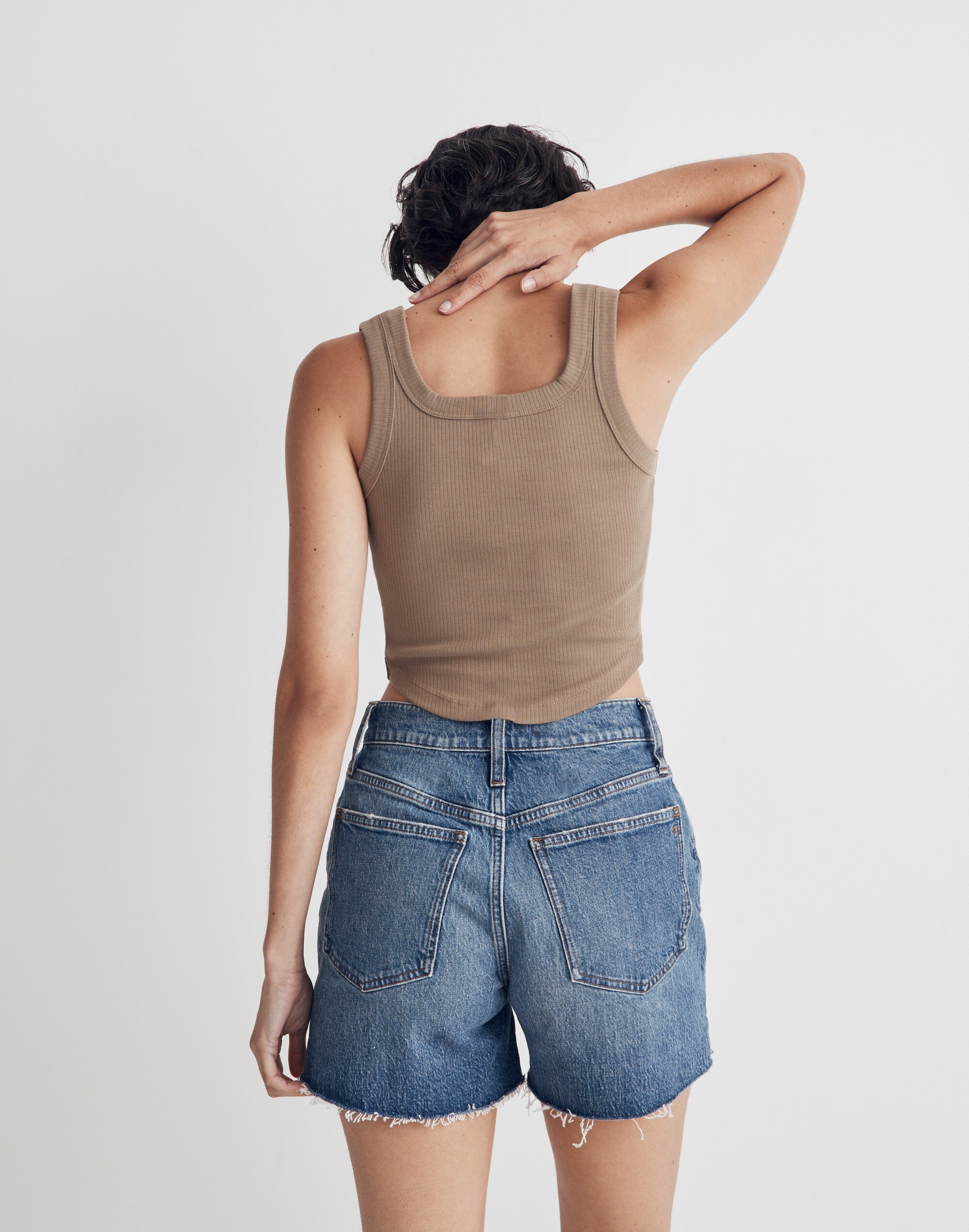 The Tailored Crop Tank in Sleekhold