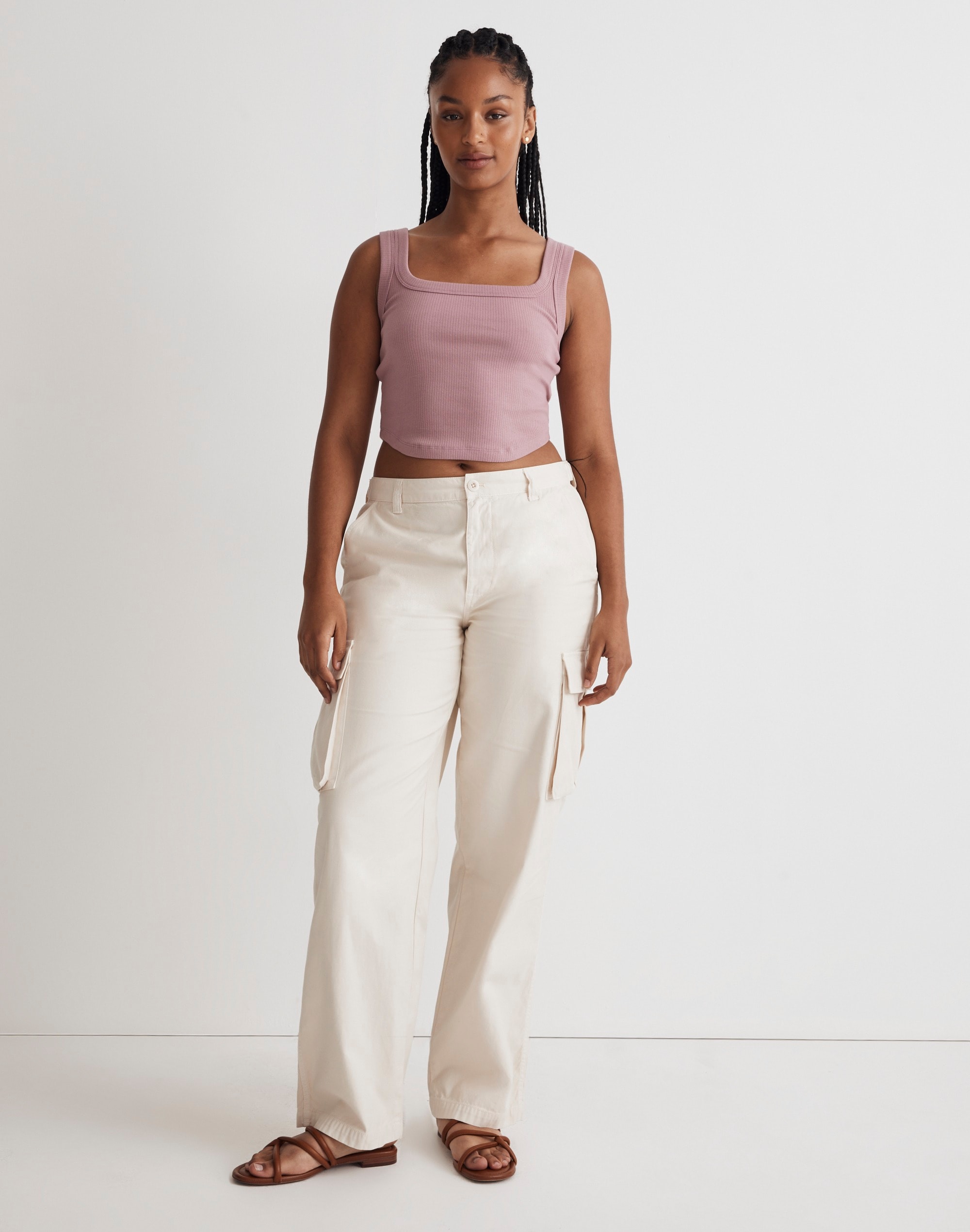 The Tailored Crop Tank in Sleekhold