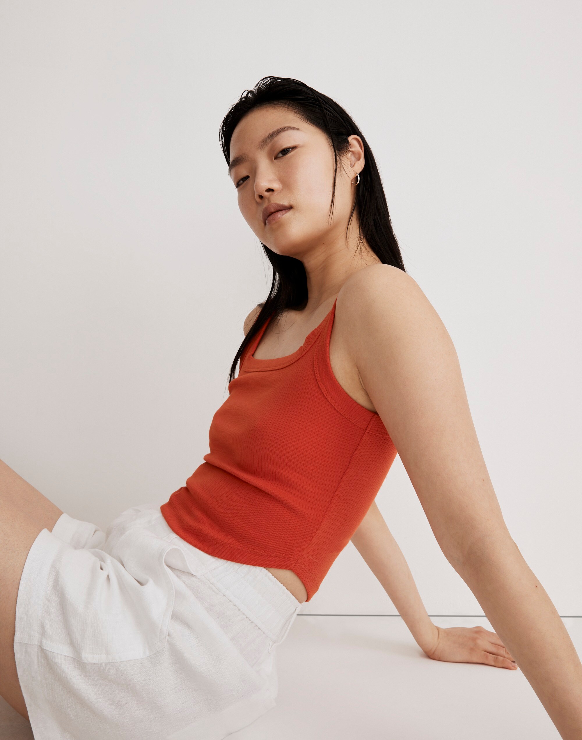 The Tailored Crop Tank in Sleekhold