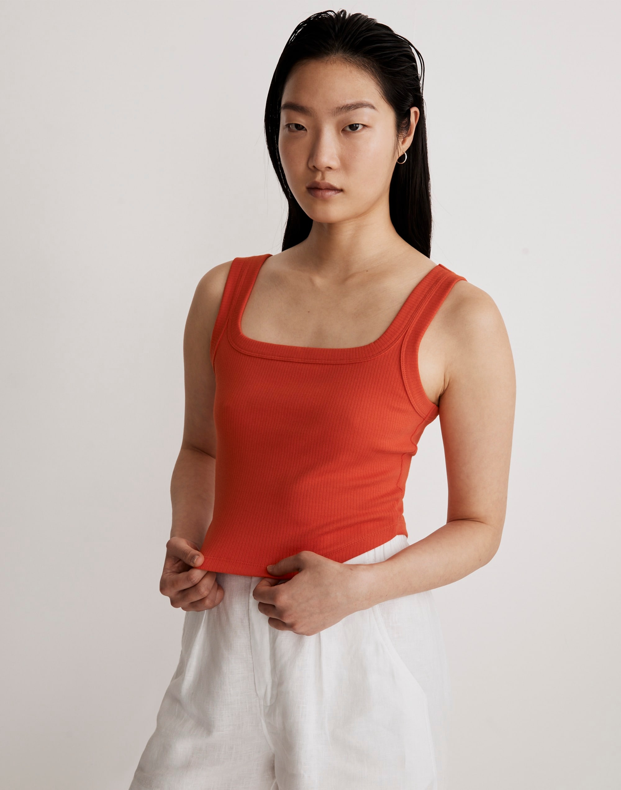 The Tailored Crop Tank in Sleekhold