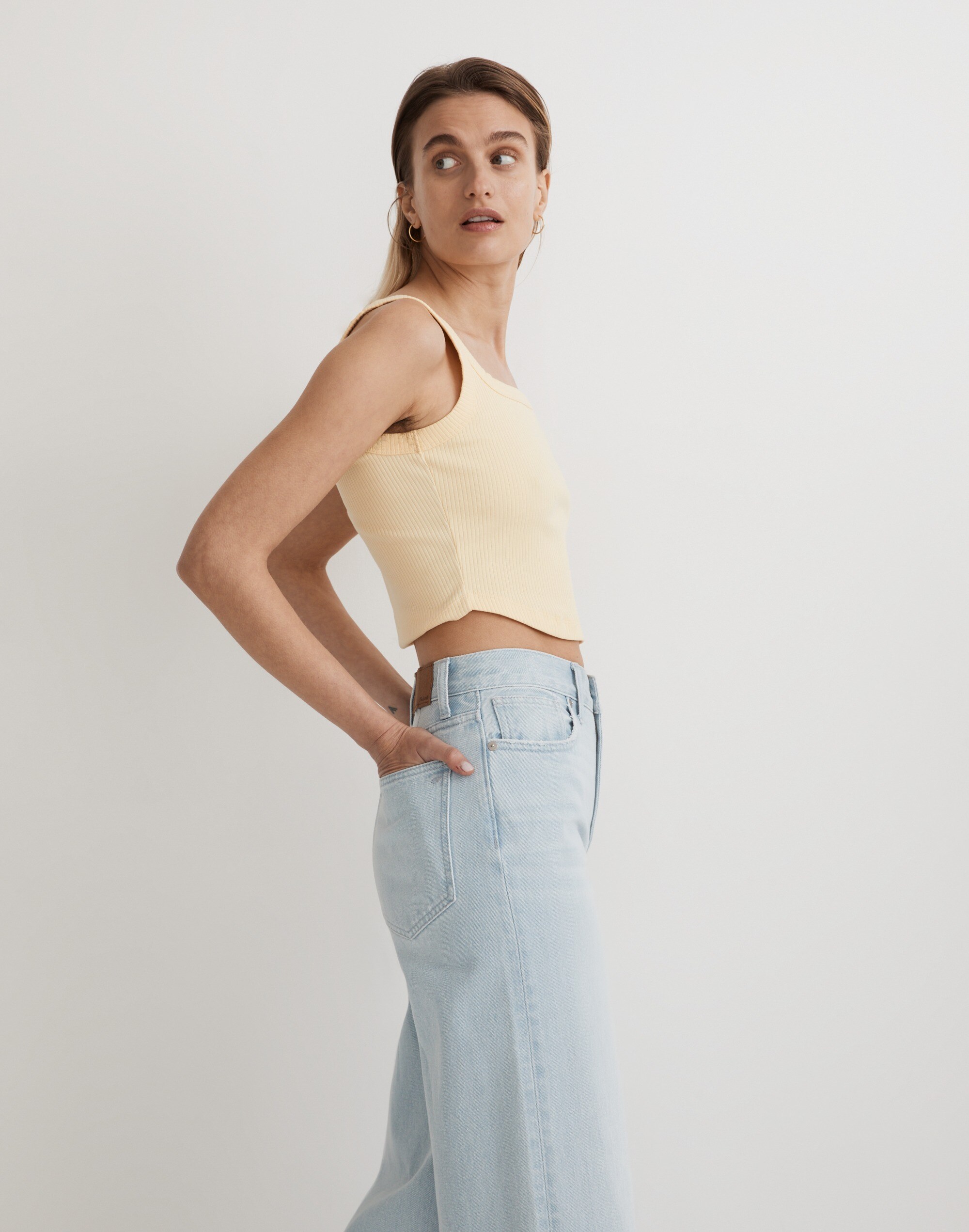 The Tailored Crop Tank in Sleekhold