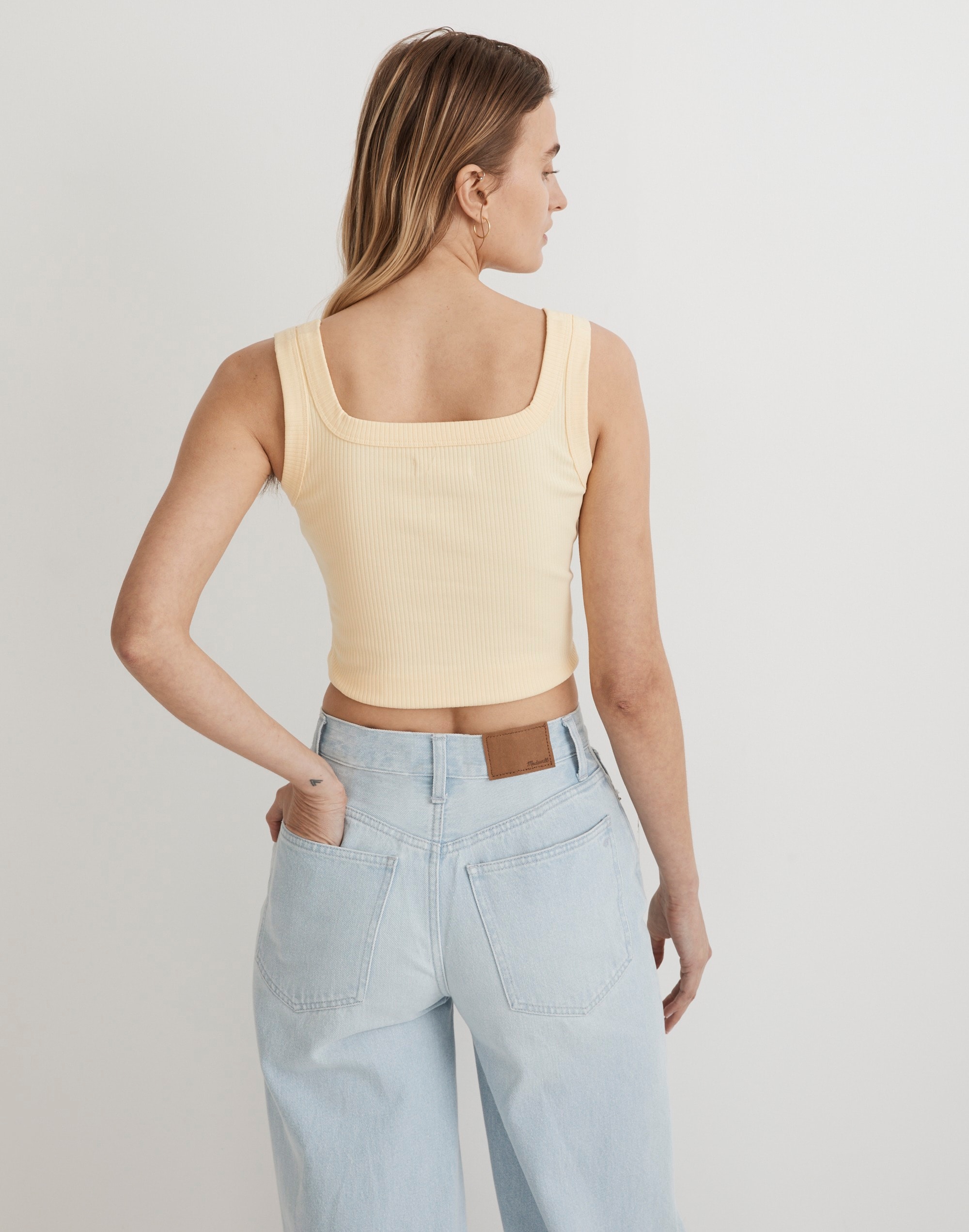 The Tailored Crop Tank in Sleekhold