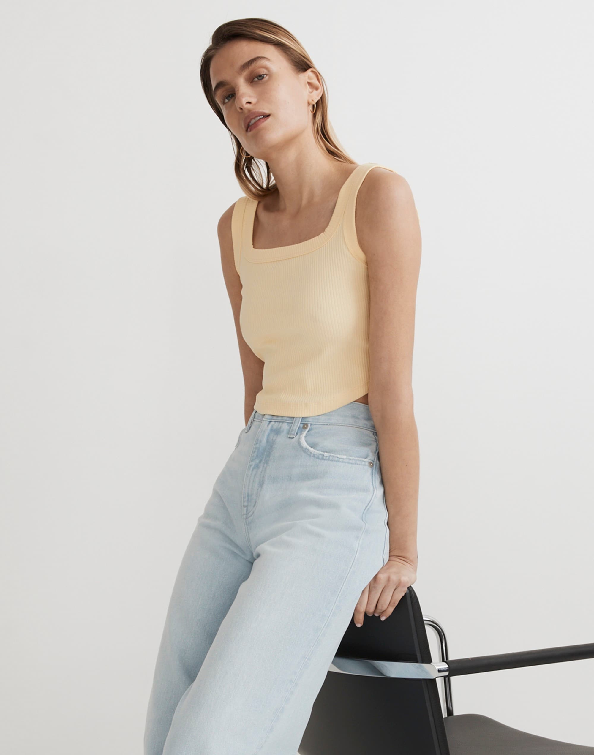 The Tailored Crop Tank in Sleekhold