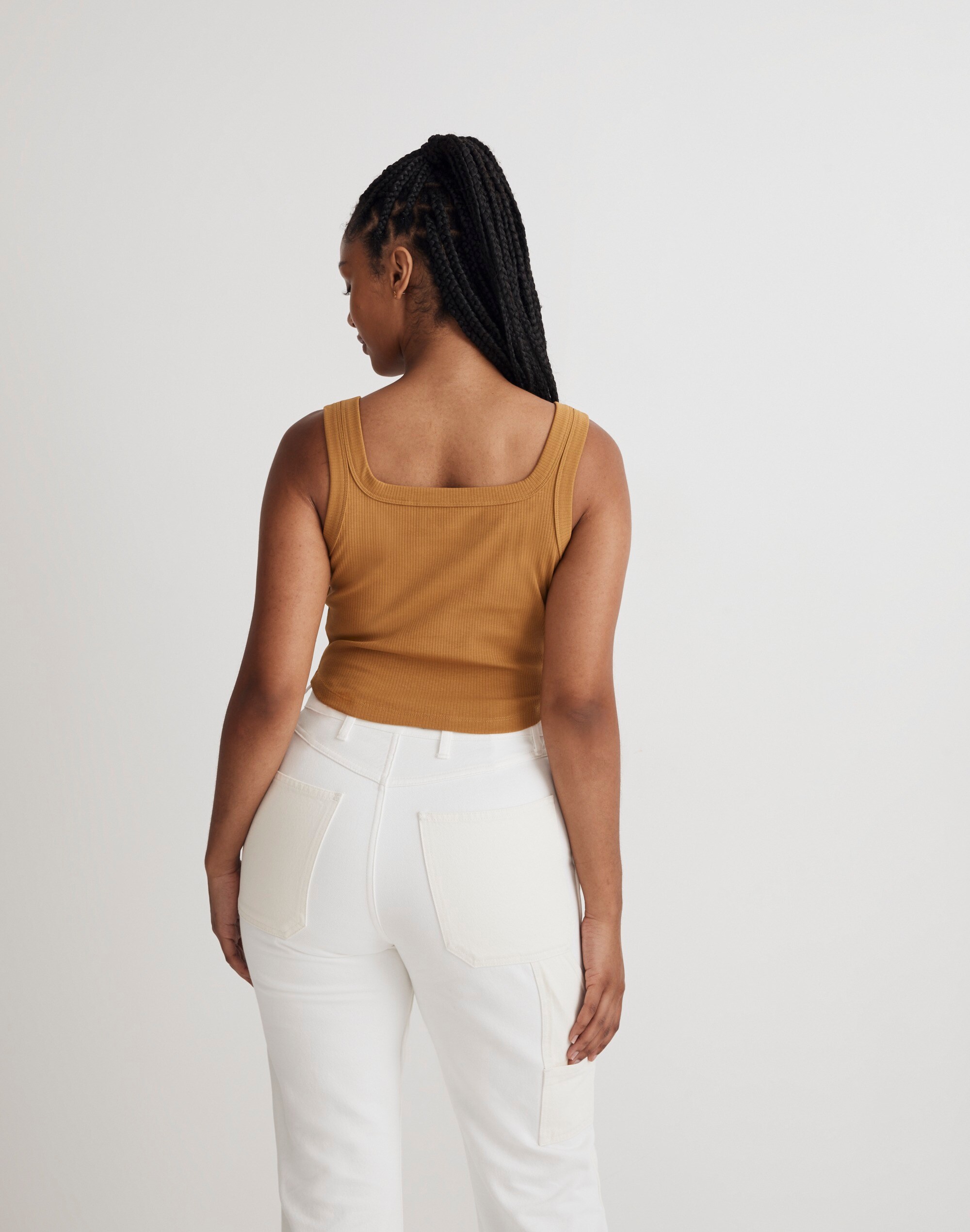 The Tailored Crop Tank in Sleekhold