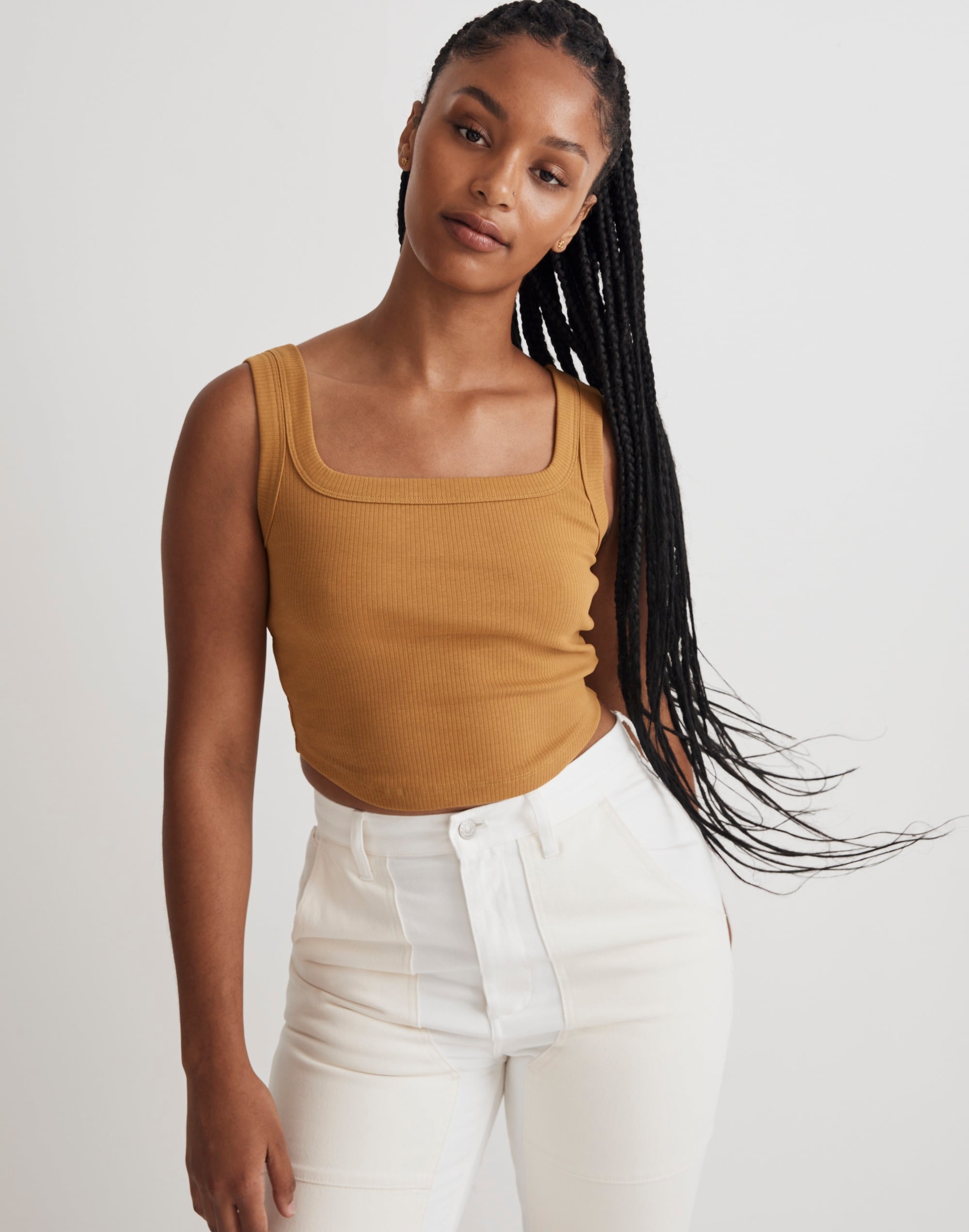 The Tailored Crop Tank in Sleekhold